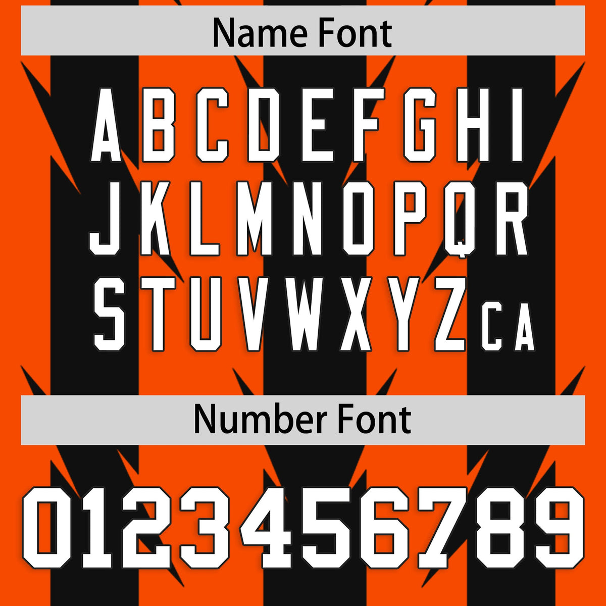 Custom Orange Black Personalized Razr Stripe Graffiti Pattern Flag Football Jersey