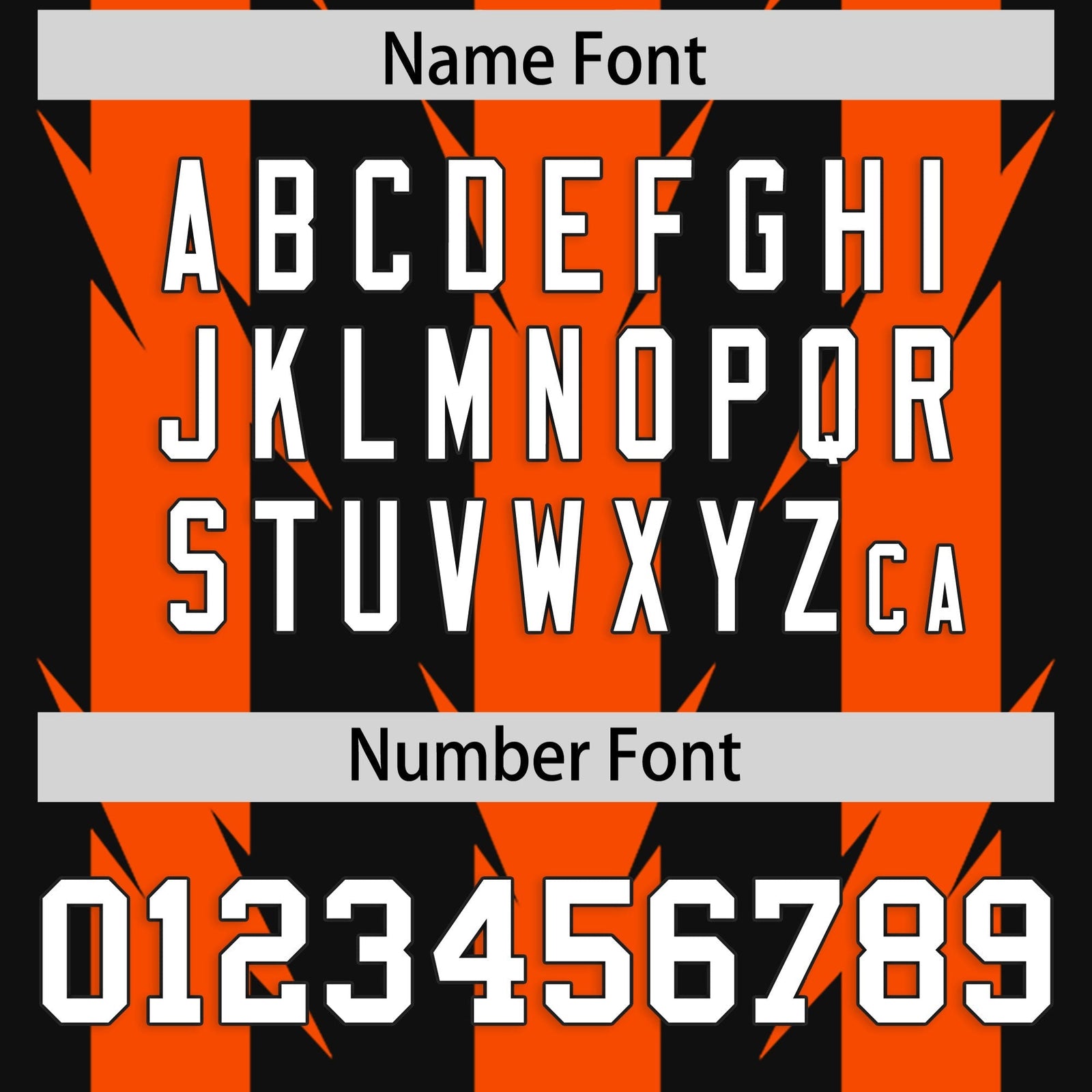 Custom Black Orange Personalized Razr Stripe Graffiti Pattern Flag Football Jersey