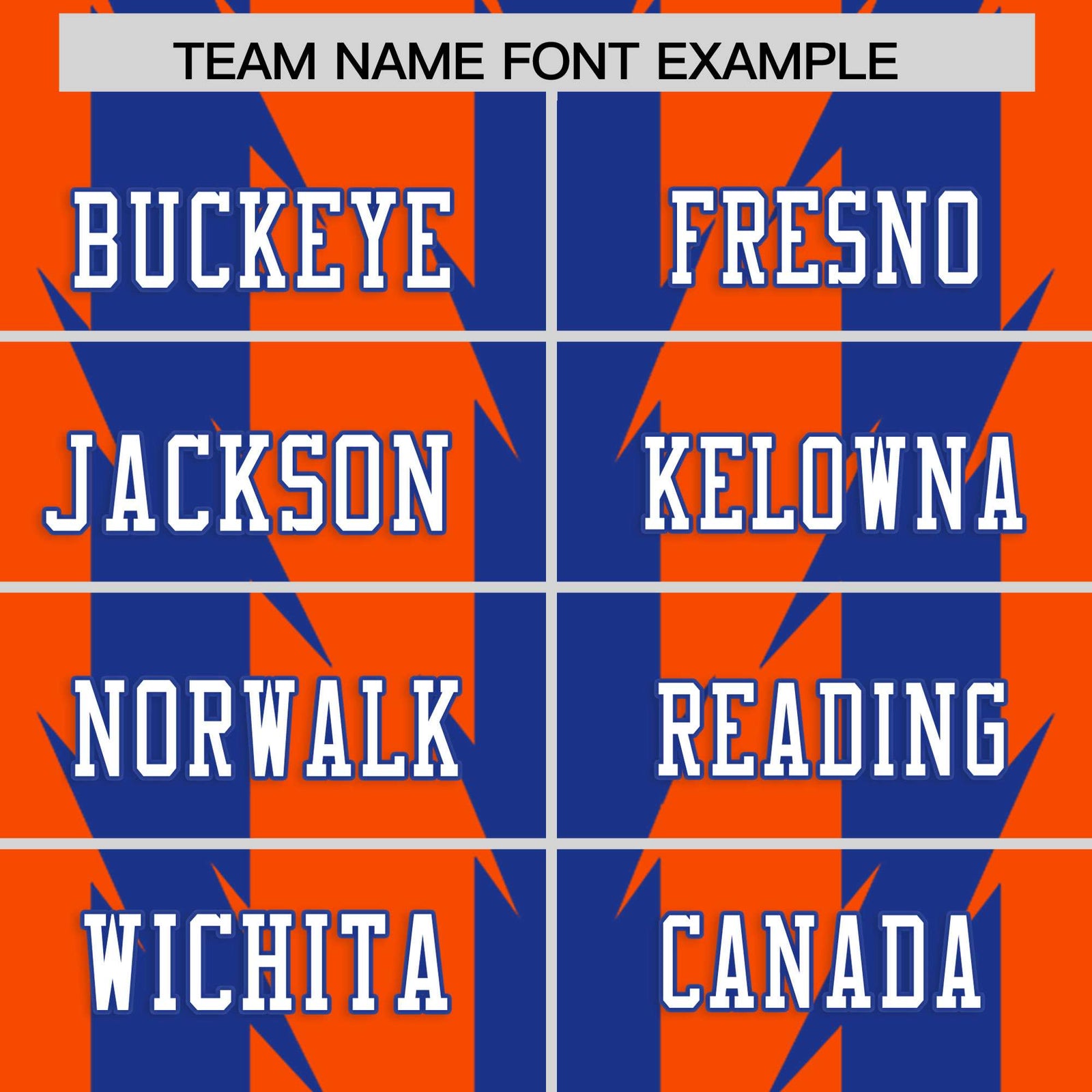 Custom Orange Royal Personalized Razr Stripe Graffiti Pattern Flag Football Jersey