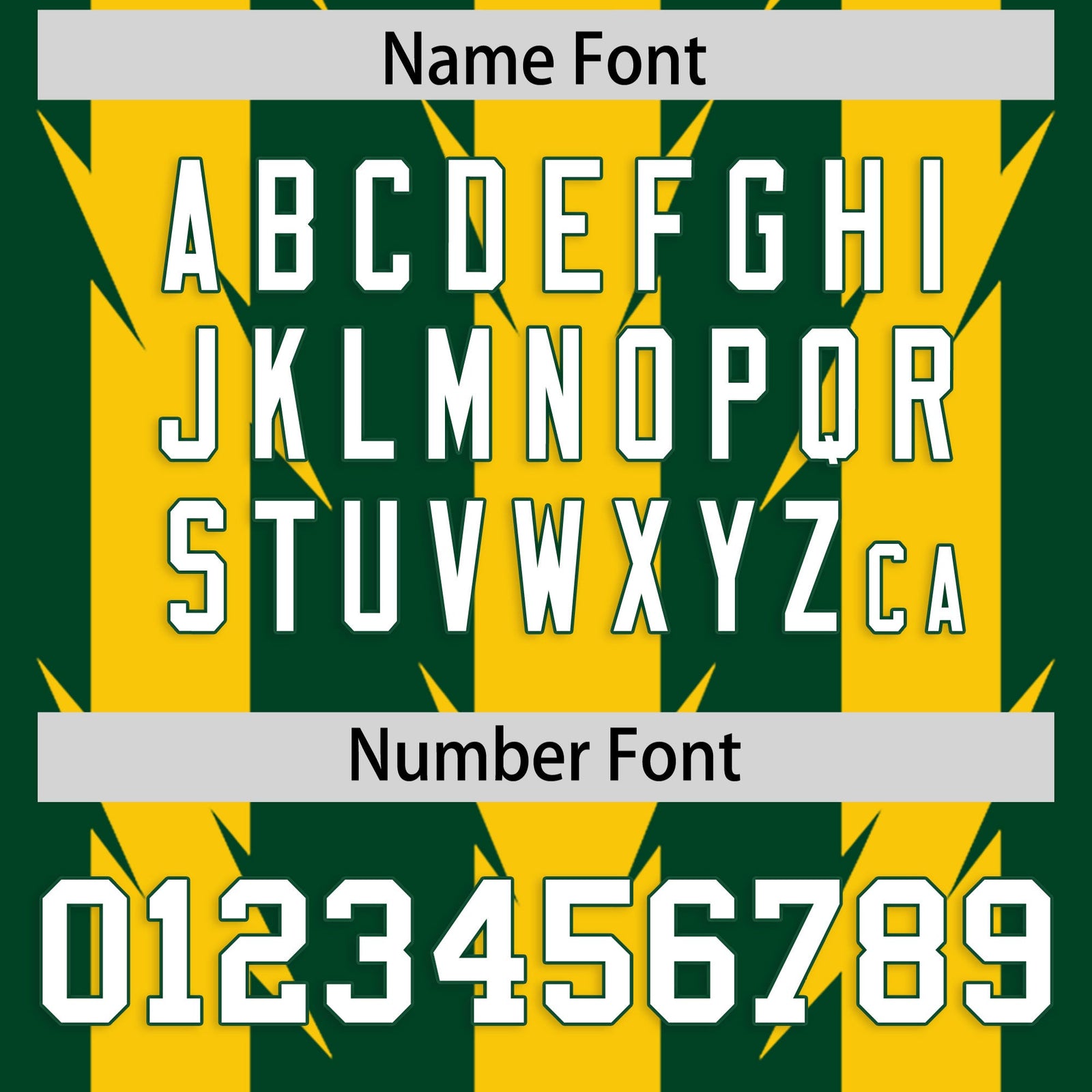 Custom Green Gold Personalized Razr Stripe Graffiti Pattern Flag Football Jersey