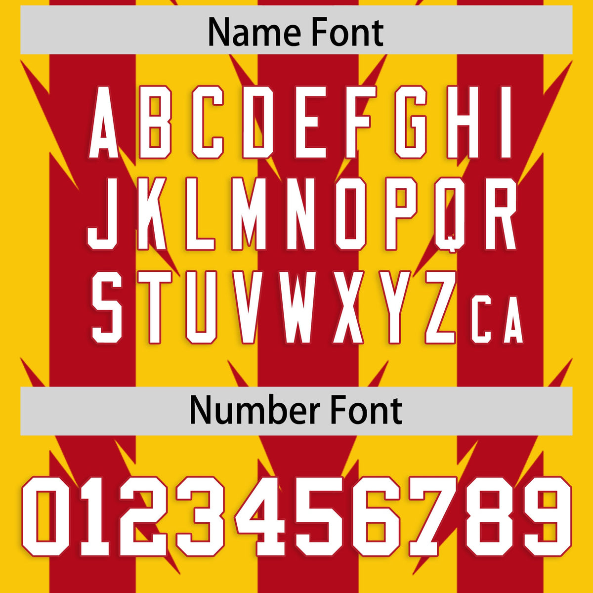 Custom Gold Red Personalized Razr Stripe Graffiti Pattern Flag Football Jersey