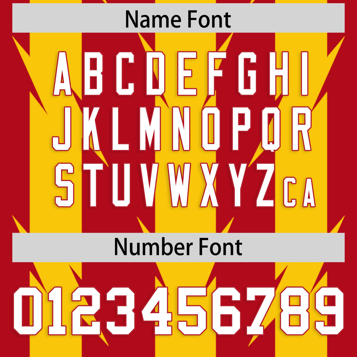 Custom Red Gold Personalized Razr Stripe Graffiti Pattern Flag Football Jersey