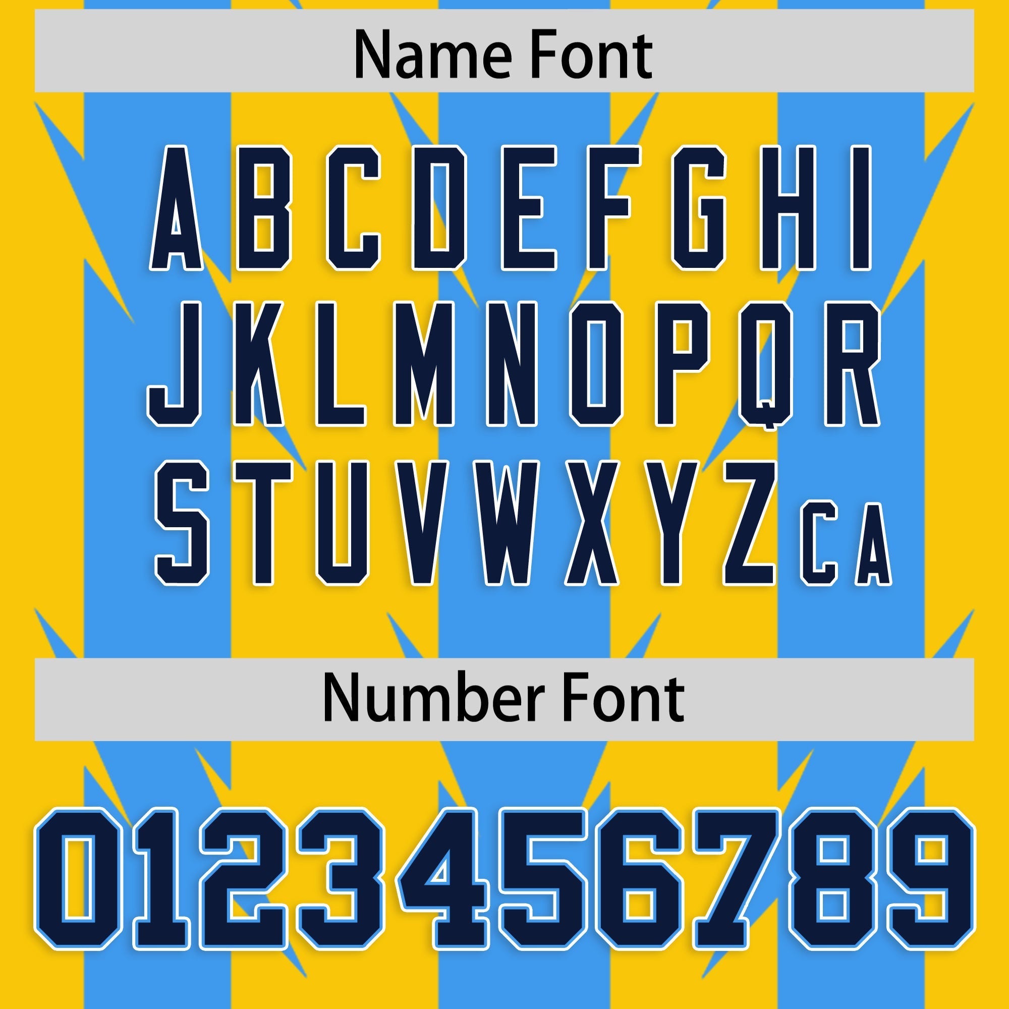 Custom Gold Powder Blue Personalized Razr Stripe Graffiti Pattern Flag Football Jersey