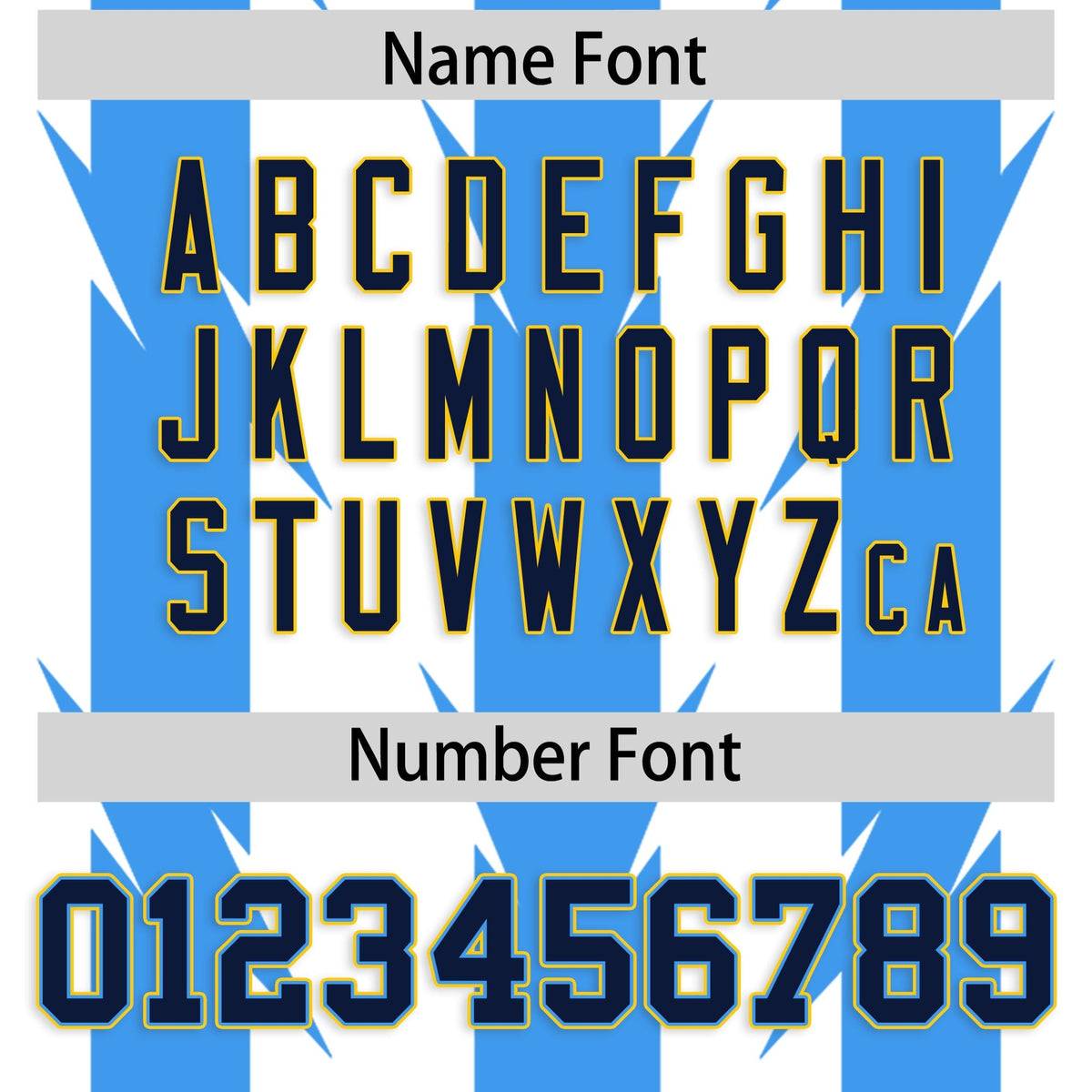 Custom White Powder Blue Personalized Razr Stripe Graffiti Pattern Flag Football Jersey