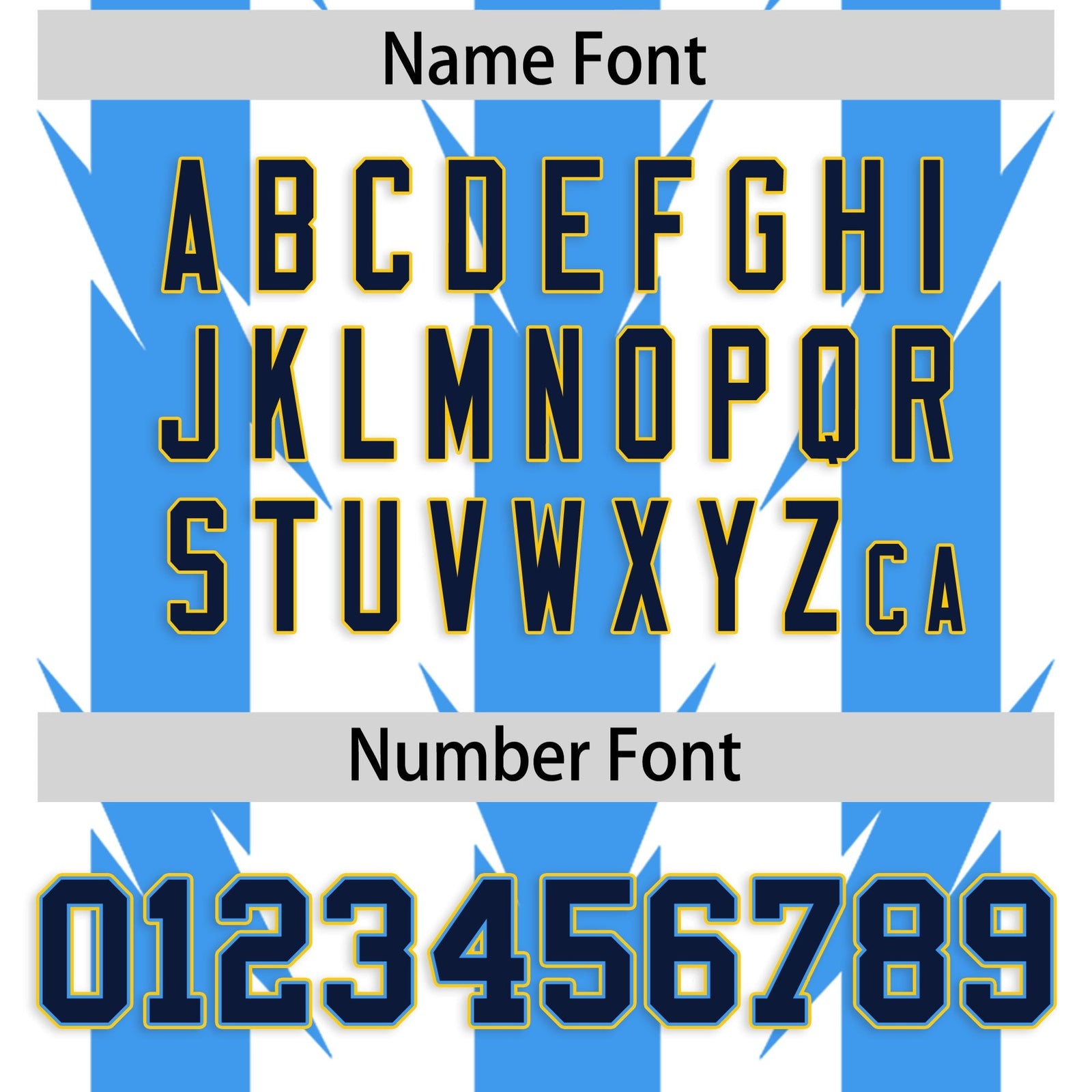 Custom White Powder Blue Personalized Razr Stripe Graffiti Pattern Flag Football Jersey