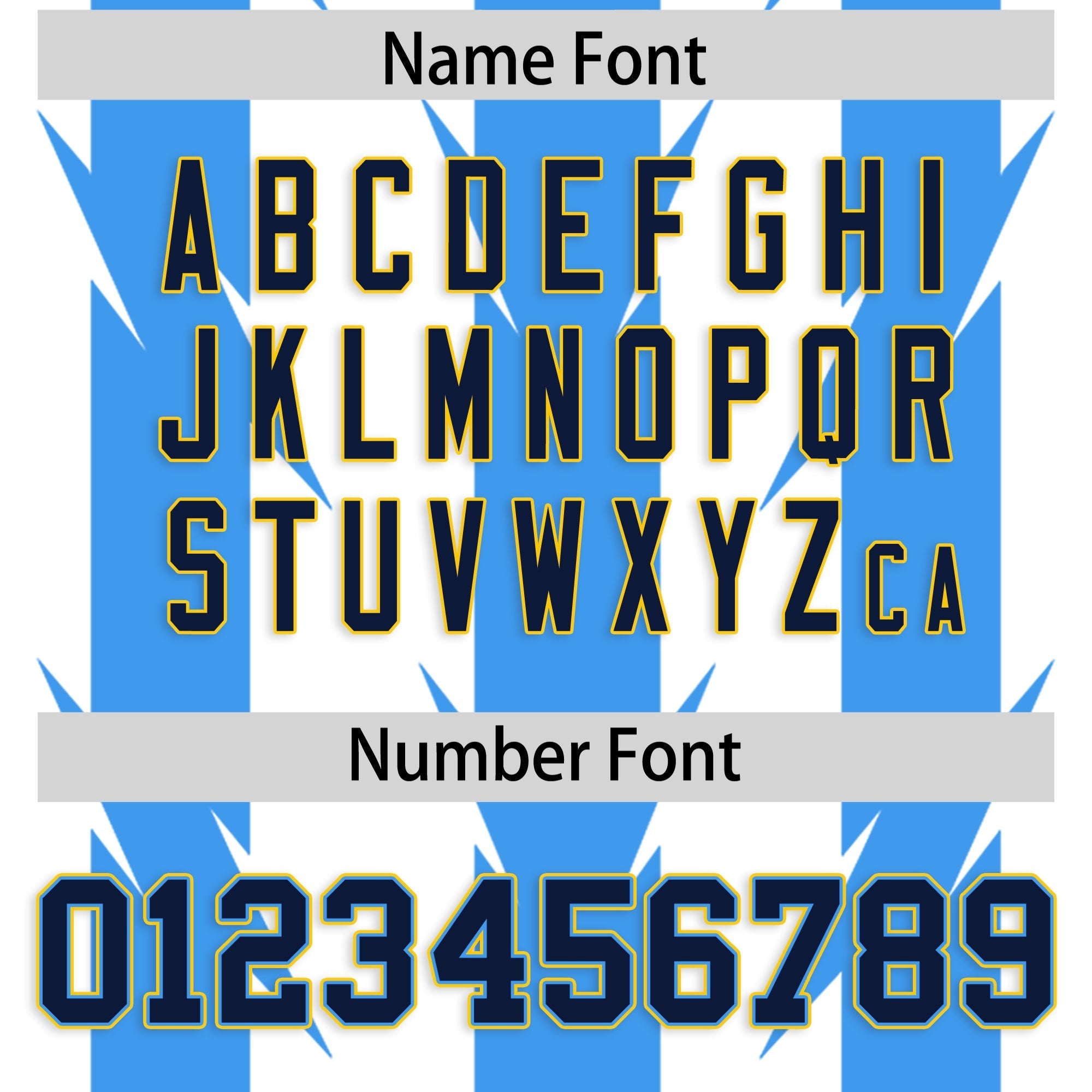 Custom White Powder Blue Personalized Razr Stripe Graffiti Pattern Flag Football Jersey