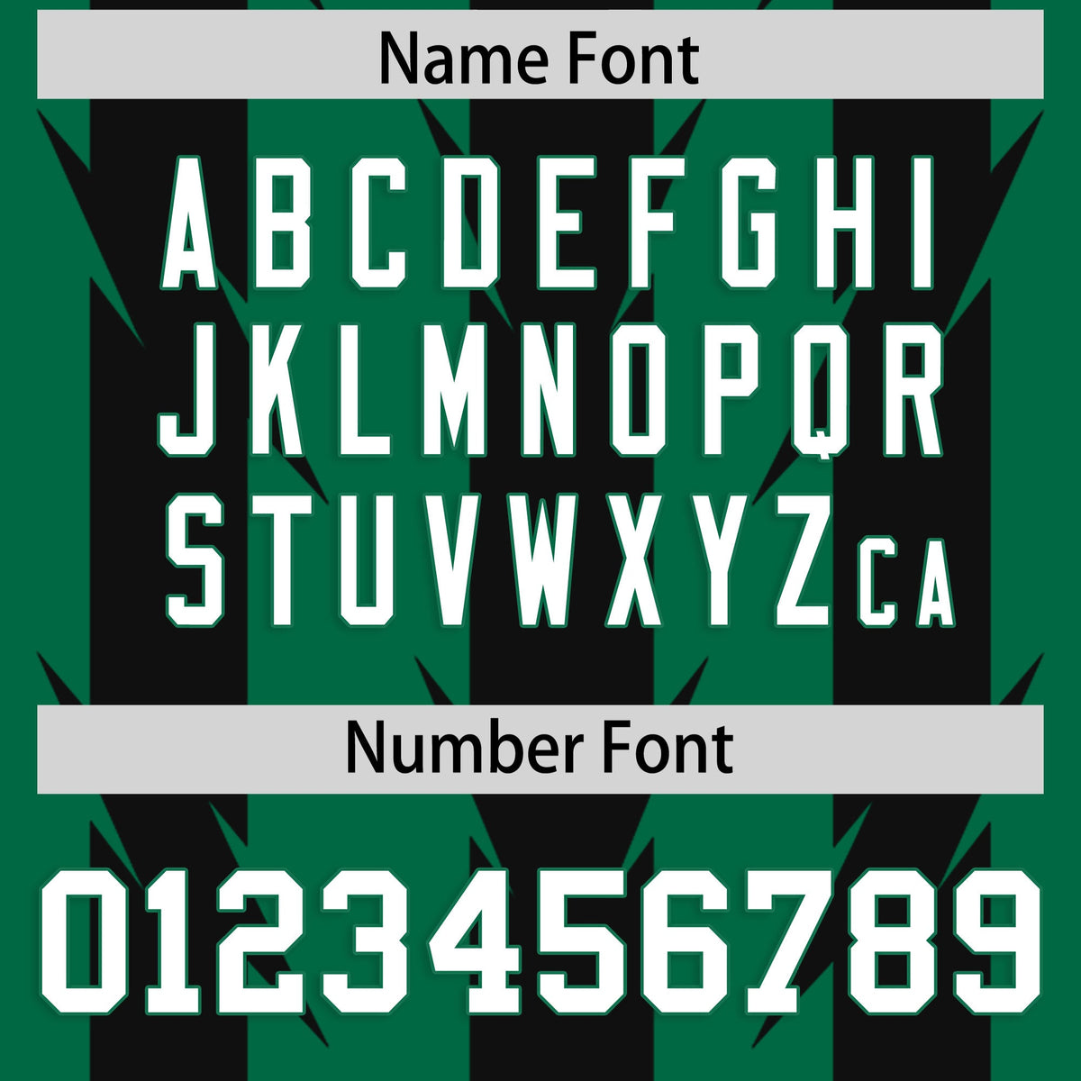 Custom Kelly Green Black Personalized Razr Stripe Graffiti Pattern Flag Football Jersey