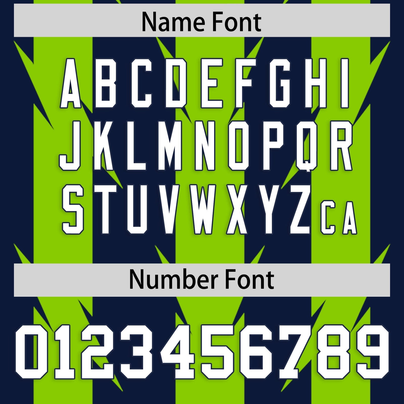 Custom Navy Neon Green Personalized Razr Stripe Graffiti Pattern Flag Football Jersey