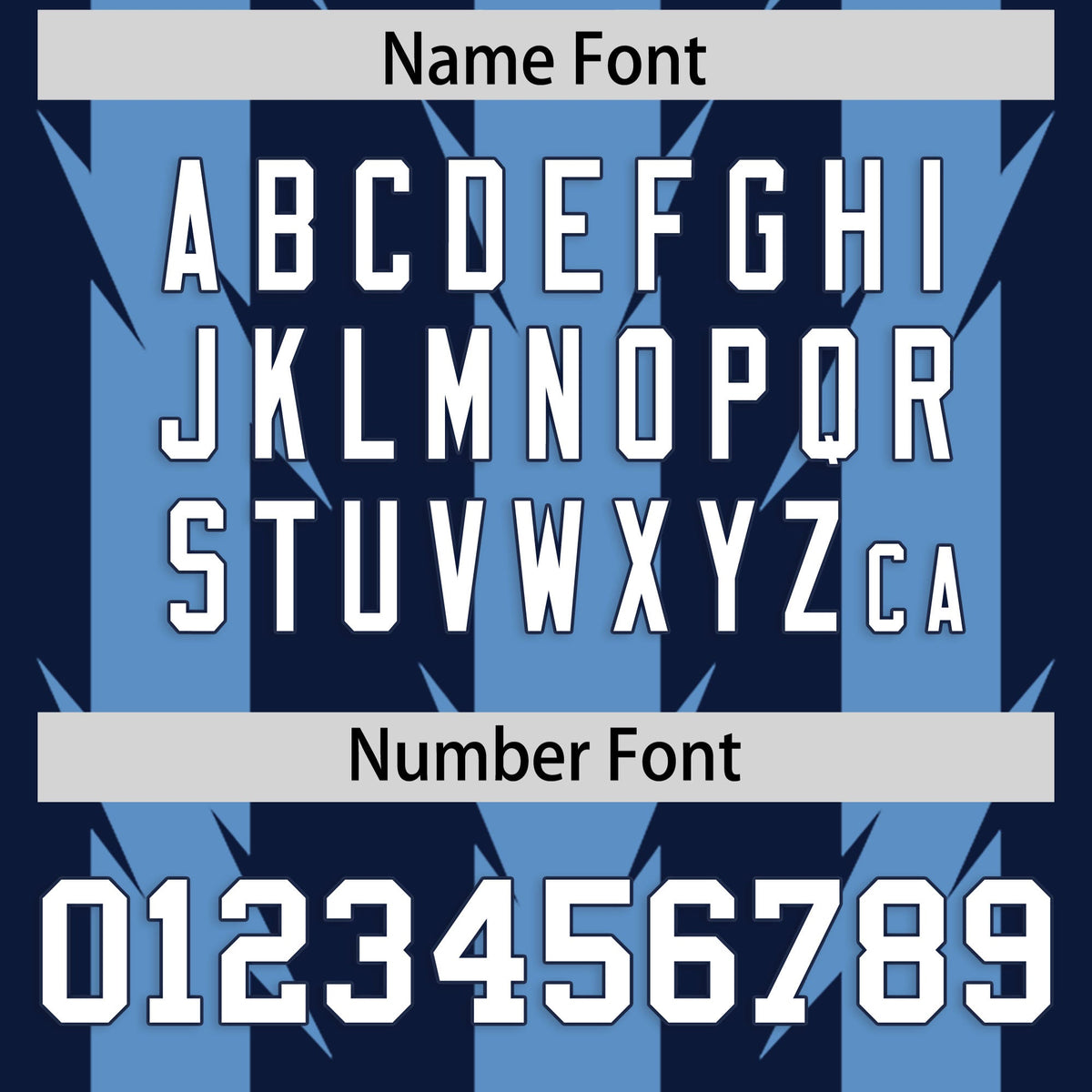 Custom Navy Light Blue Personalized Razr Stripe Graffiti Pattern Flag Football Jersey