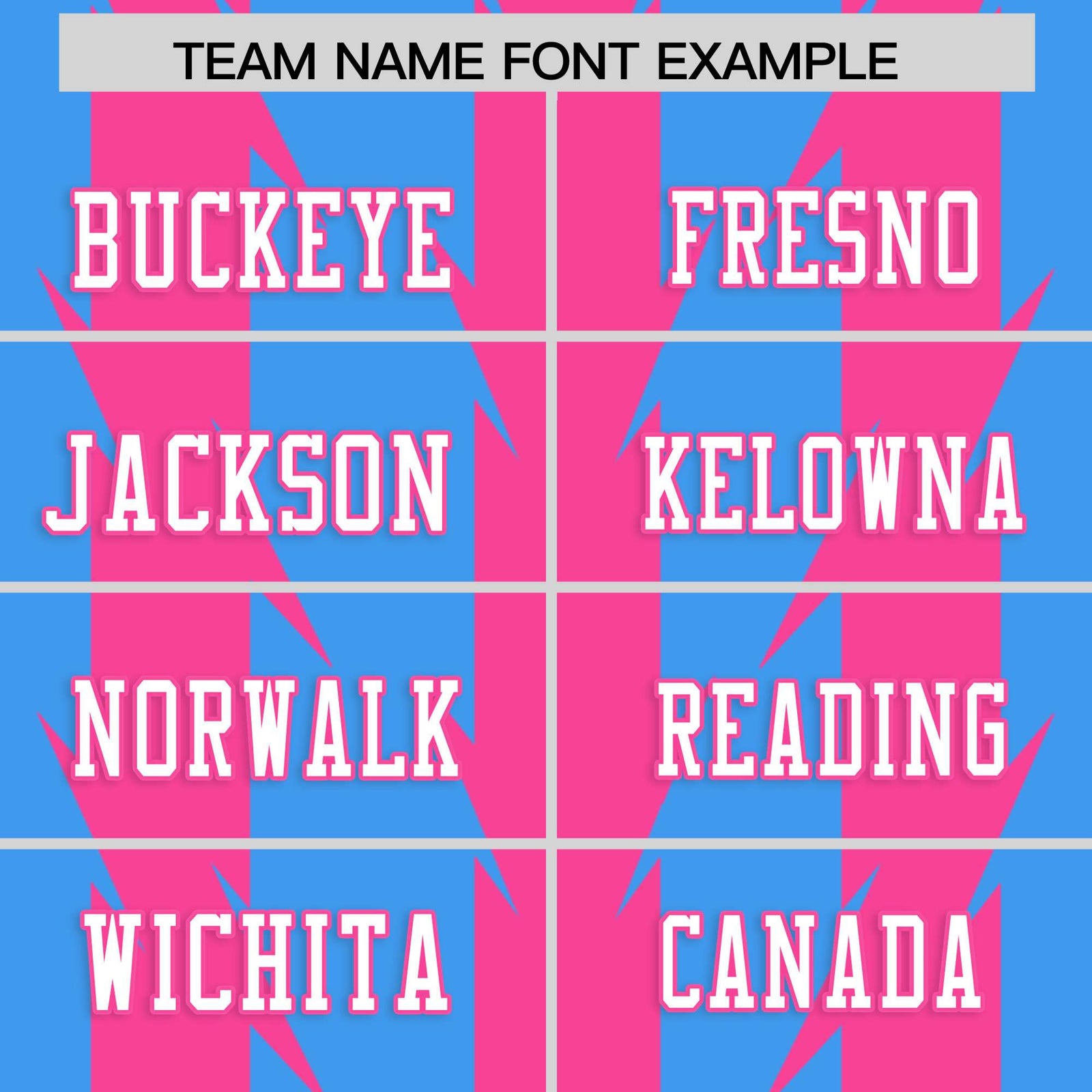 Custom Powder Blue Pink Personalized Razr Stripe Graffiti Pattern Flag Football Jersey