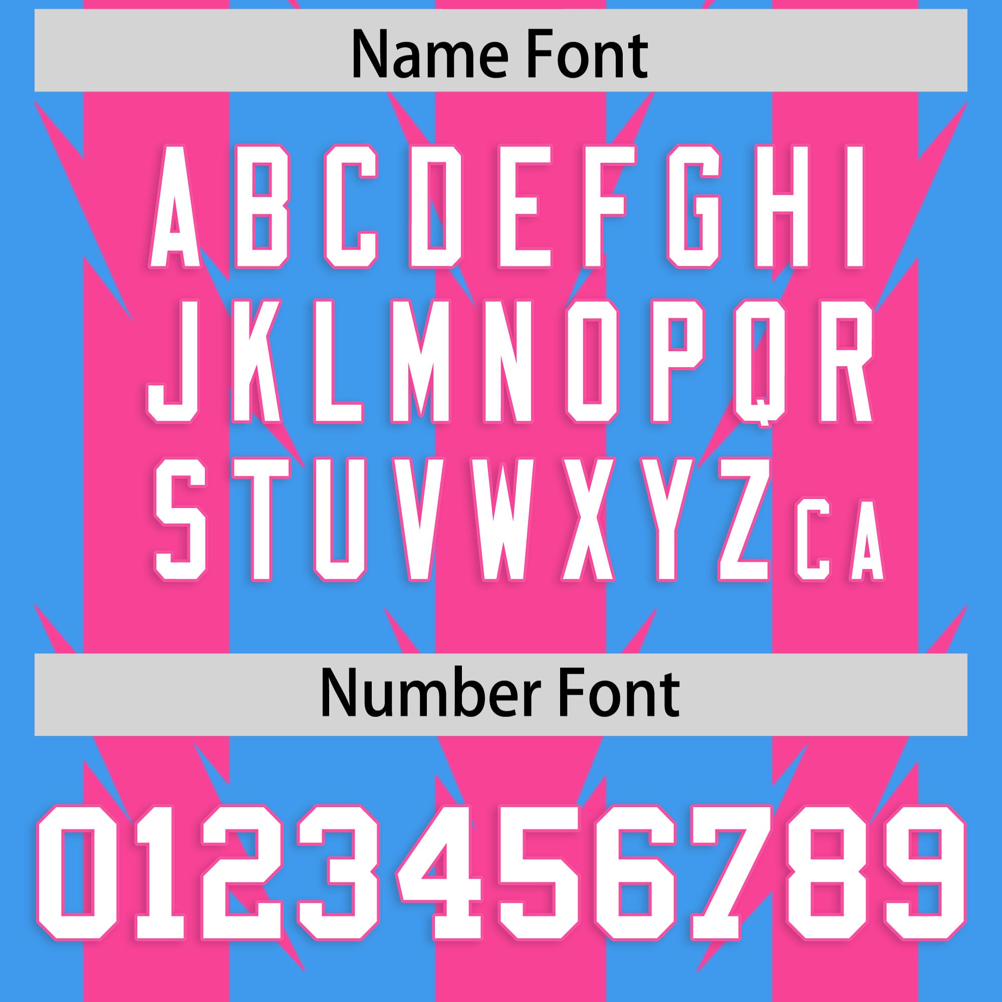 Custom Powder Blue Pink Personalized Razr Stripe Graffiti Pattern Flag Football Jersey