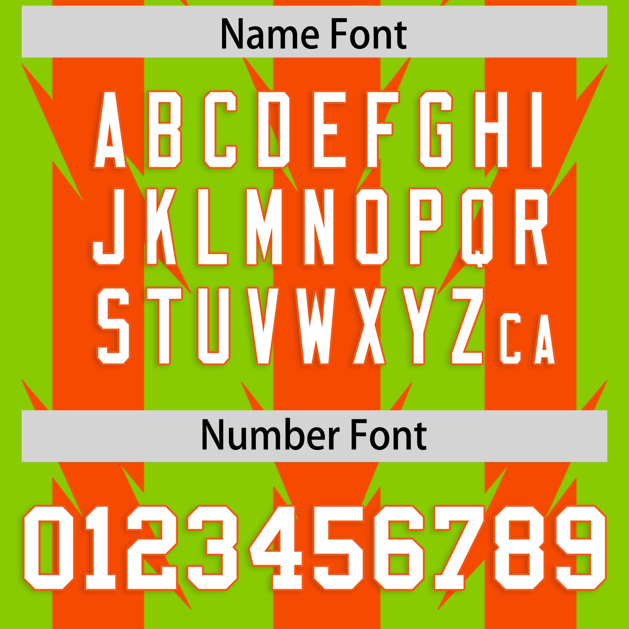 Custom Neon Green Orange Personalized Razr Stripe Graffiti Pattern Flag Football Jersey