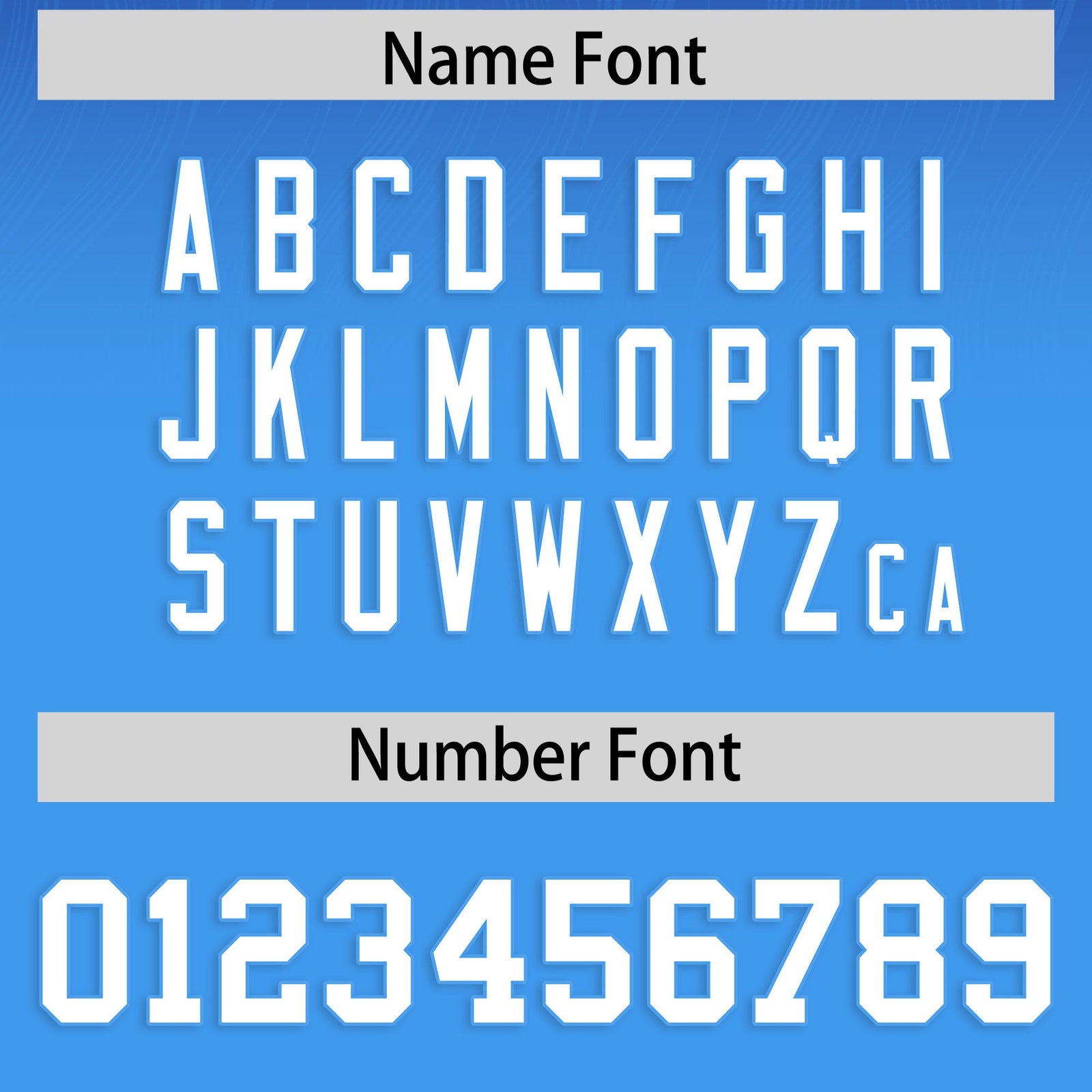 Custom Royal Powder Blue Gradient Fashion Outdoor Flag Football Jersey