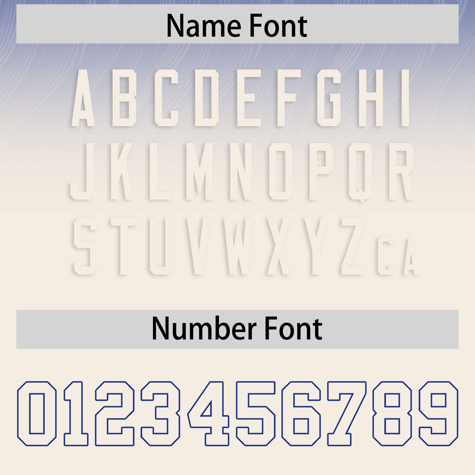 Custom Royal Cream Gradient Fashion Outdoor Flag Football Jersey