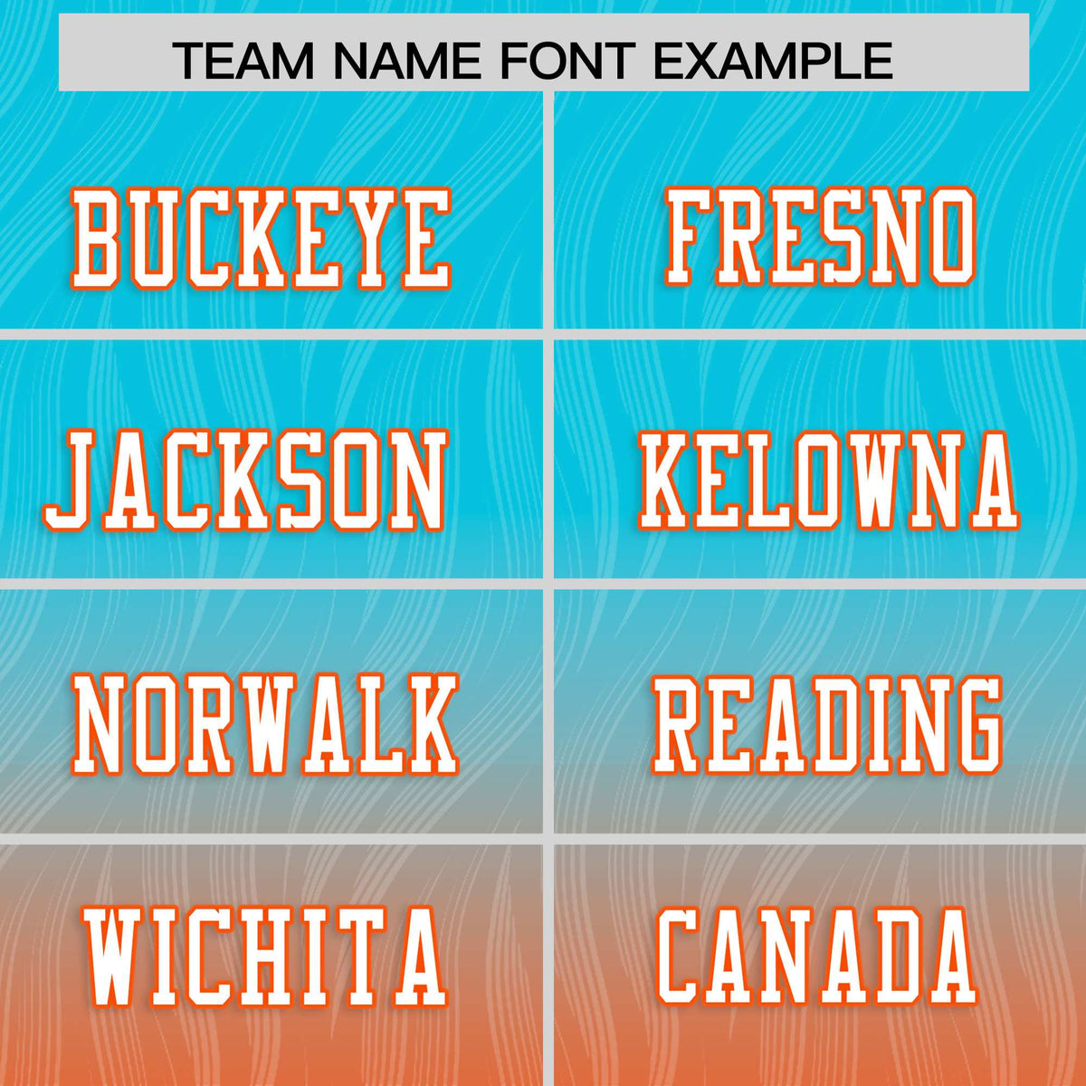 Custom Sky Blue Orange Gradient Fashion Outdoor Flag Football Jersey