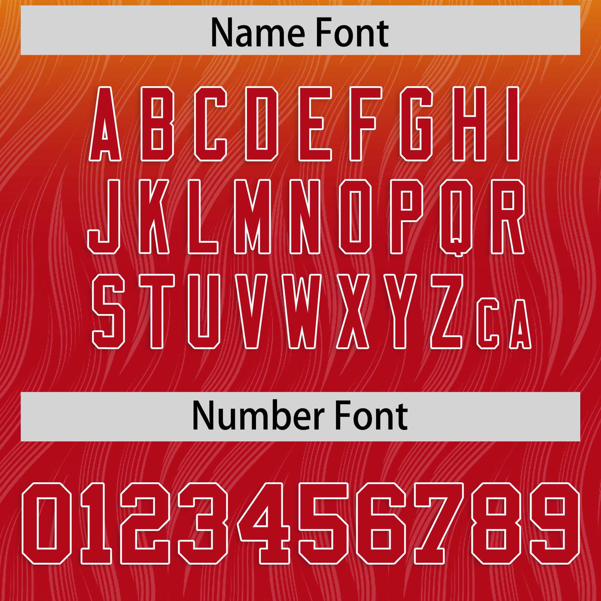 Custom Gold Red Gradient Fashion Outdoor Flag Football Jersey