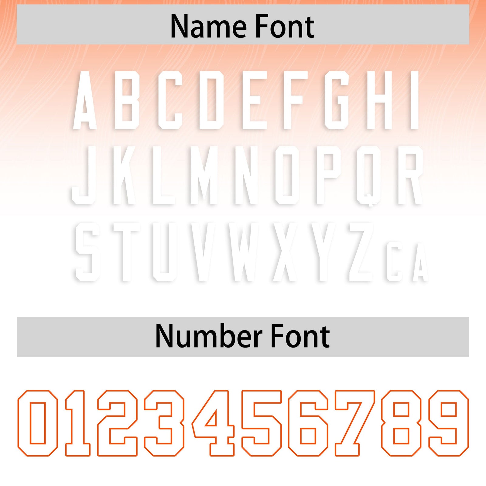 Custom Orange White Gradient Fashion Outdoor Flag Football Jersey