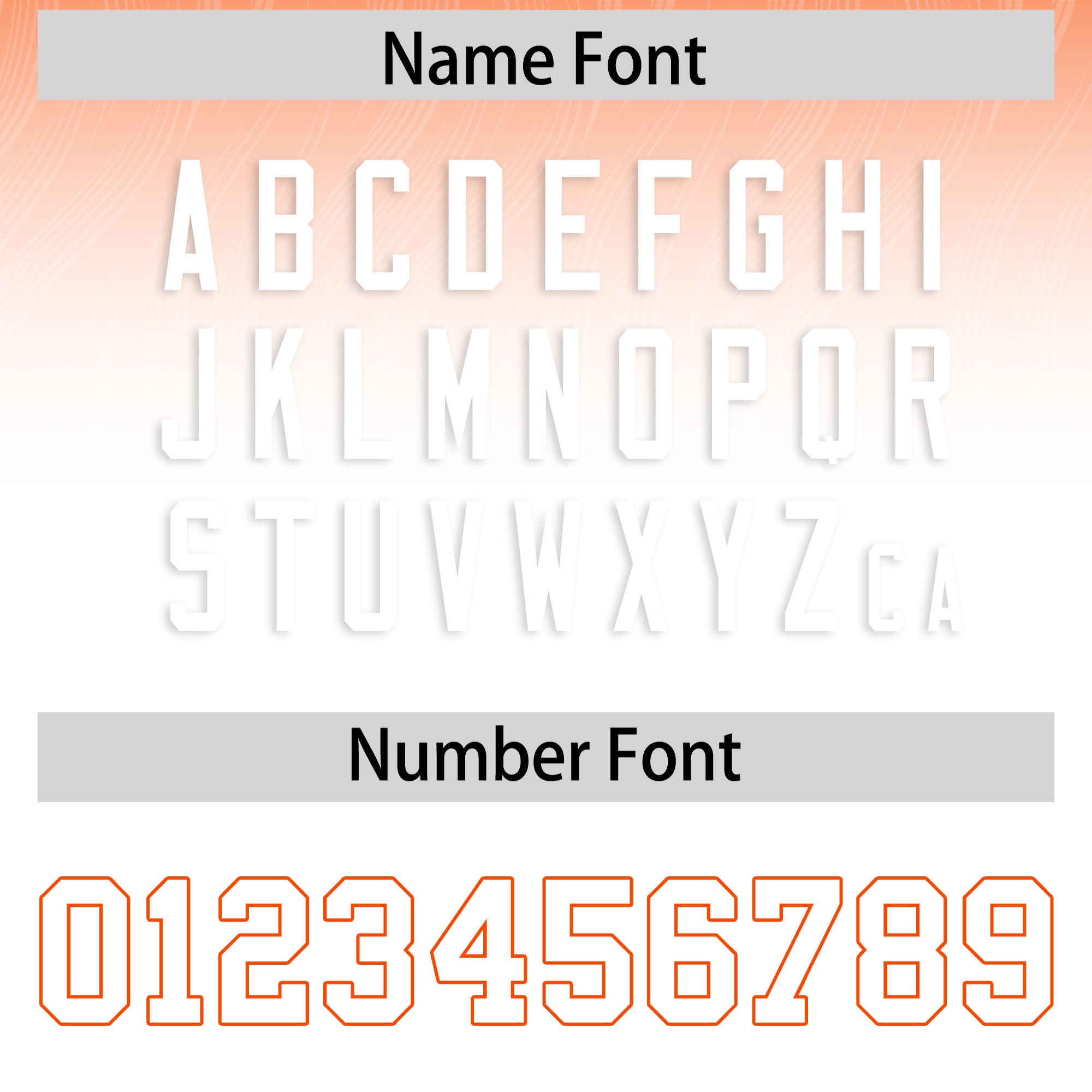 Custom Orange White Gradient Fashion Outdoor Flag Football Jersey