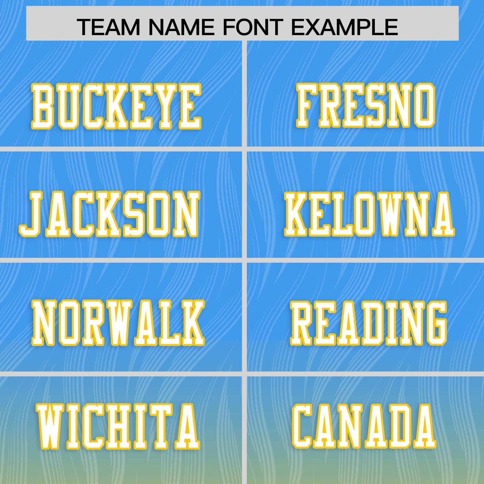 Custom Powder Blue Gold Gradient Fashion Outdoor Flag Football Jersey