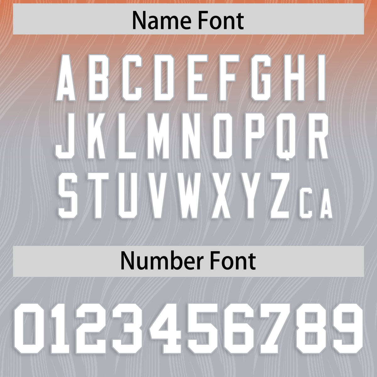 Custom Orange Gray Gradient Fashion Outdoor Flag Football Jersey