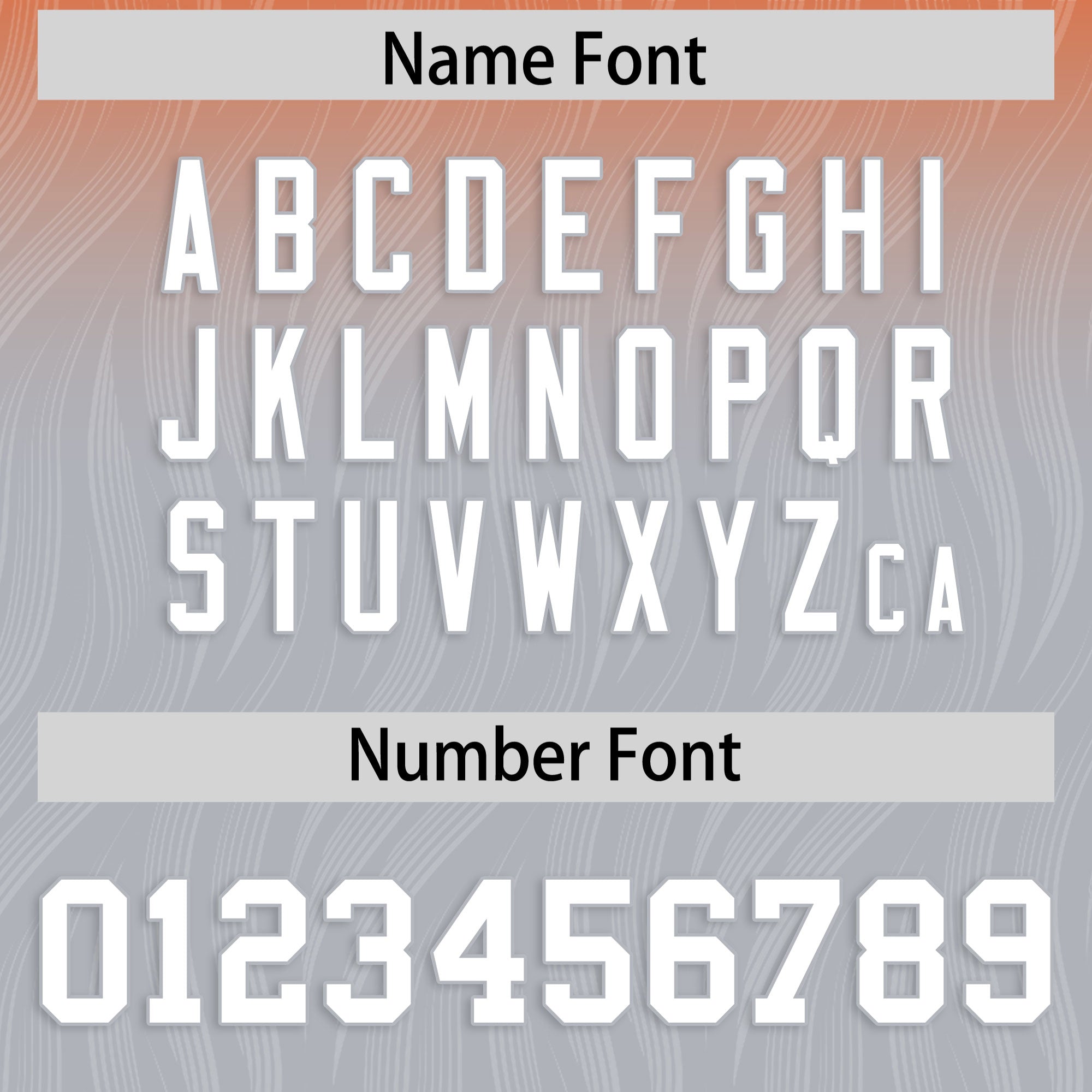 Custom Orange Gray Gradient Fashion Outdoor Flag Football Jersey