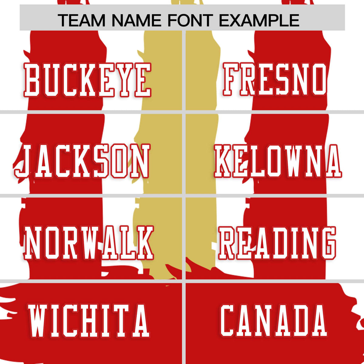 Custom White Red and Old Gold Graffiti Pattern Flag Football Jerseys