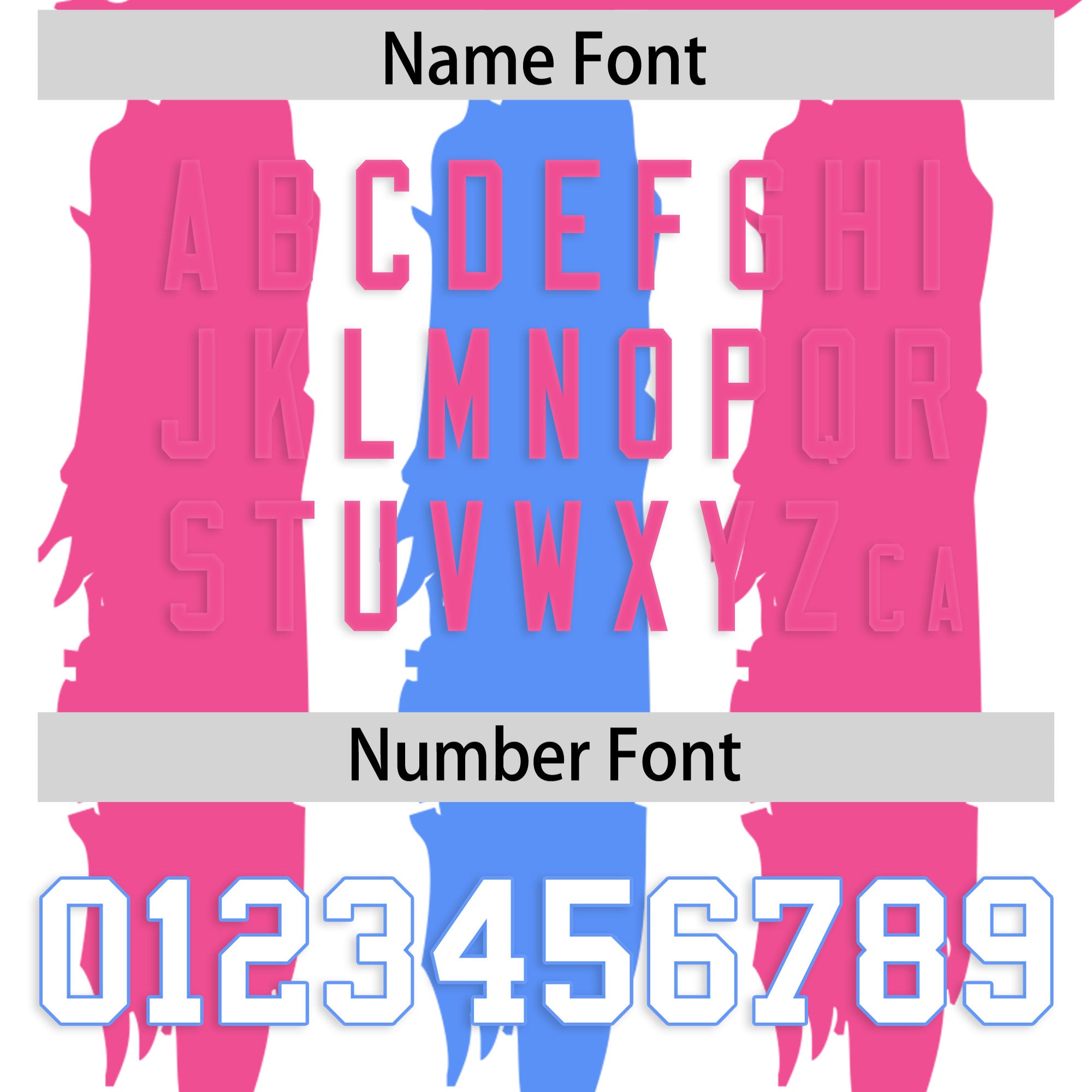 Custom White Pink and Powder Blue Graffiti Pattern Flag Football Jerseys