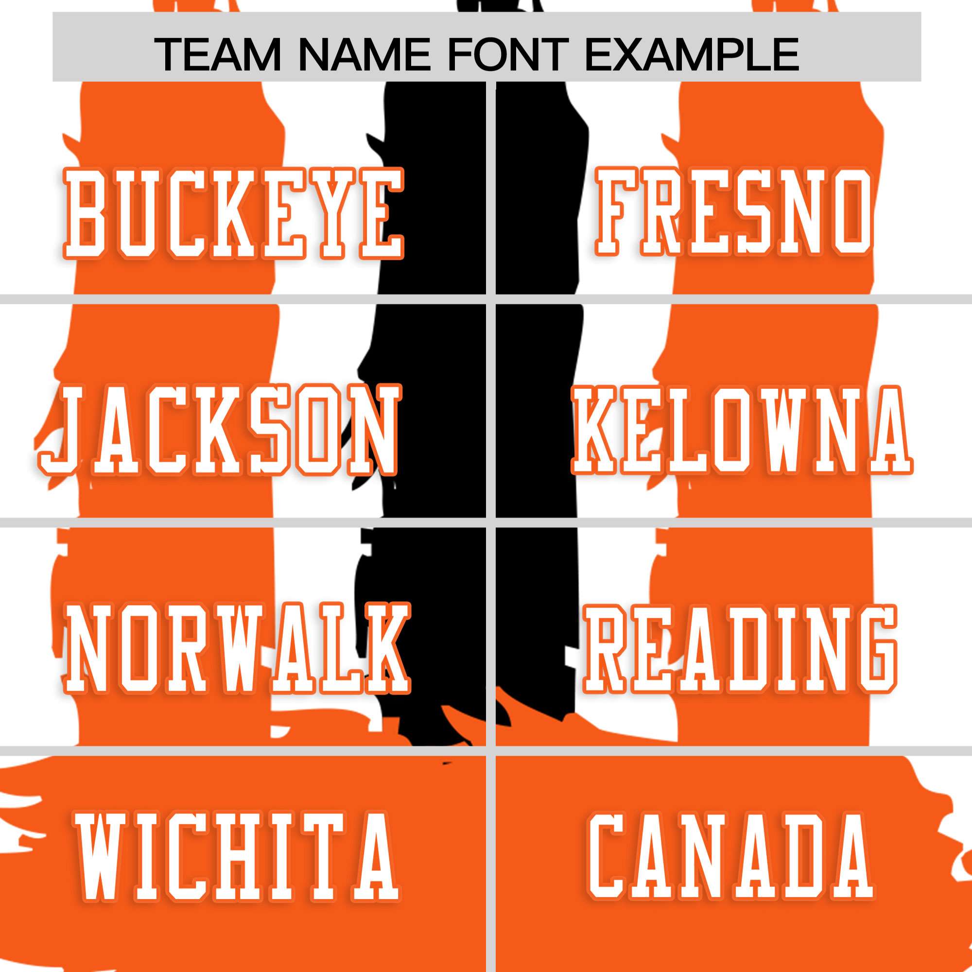 Custom White Orange and Black Graffiti Pattern Flag Football Jerseys