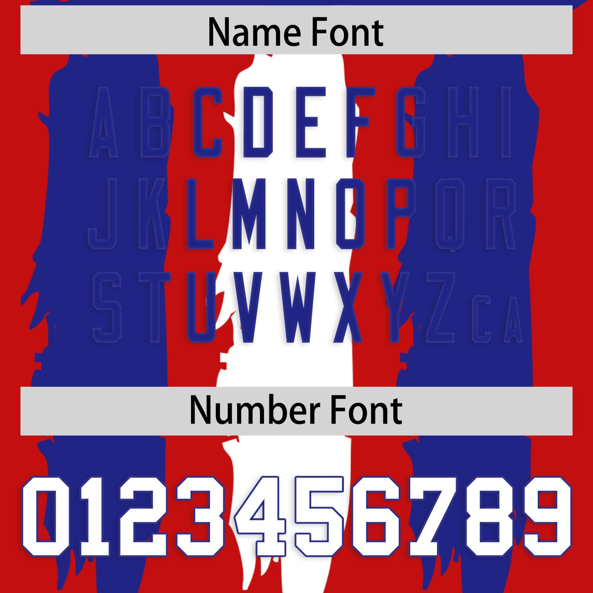 Custom Red Royal and White Graffiti Pattern Flag Football Jerseys