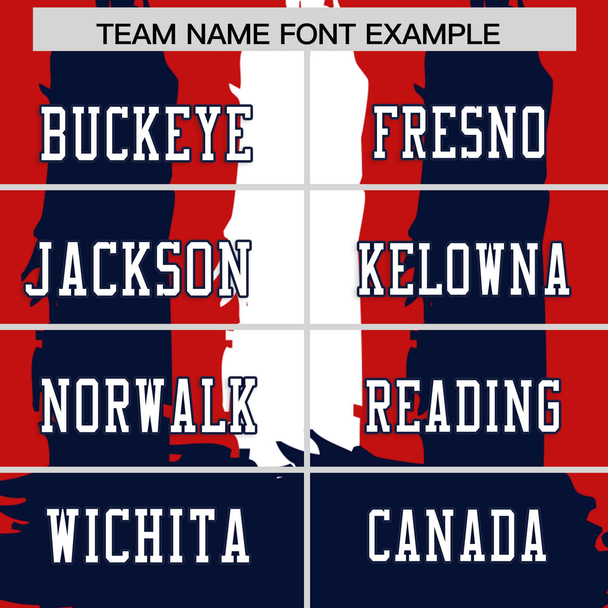 Custom Red Navy and White Graffiti Pattern Flag Football Jerseys
