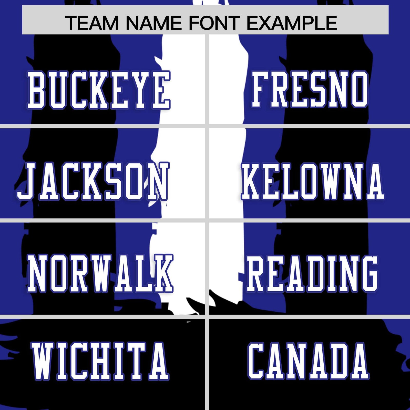Custom Royal Black and White Graffiti Pattern Flag Football Jerseys
