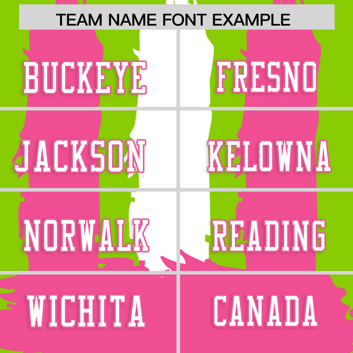 Custom Neon Green Pink and White Graffiti Pattern Flag Football Jerseys