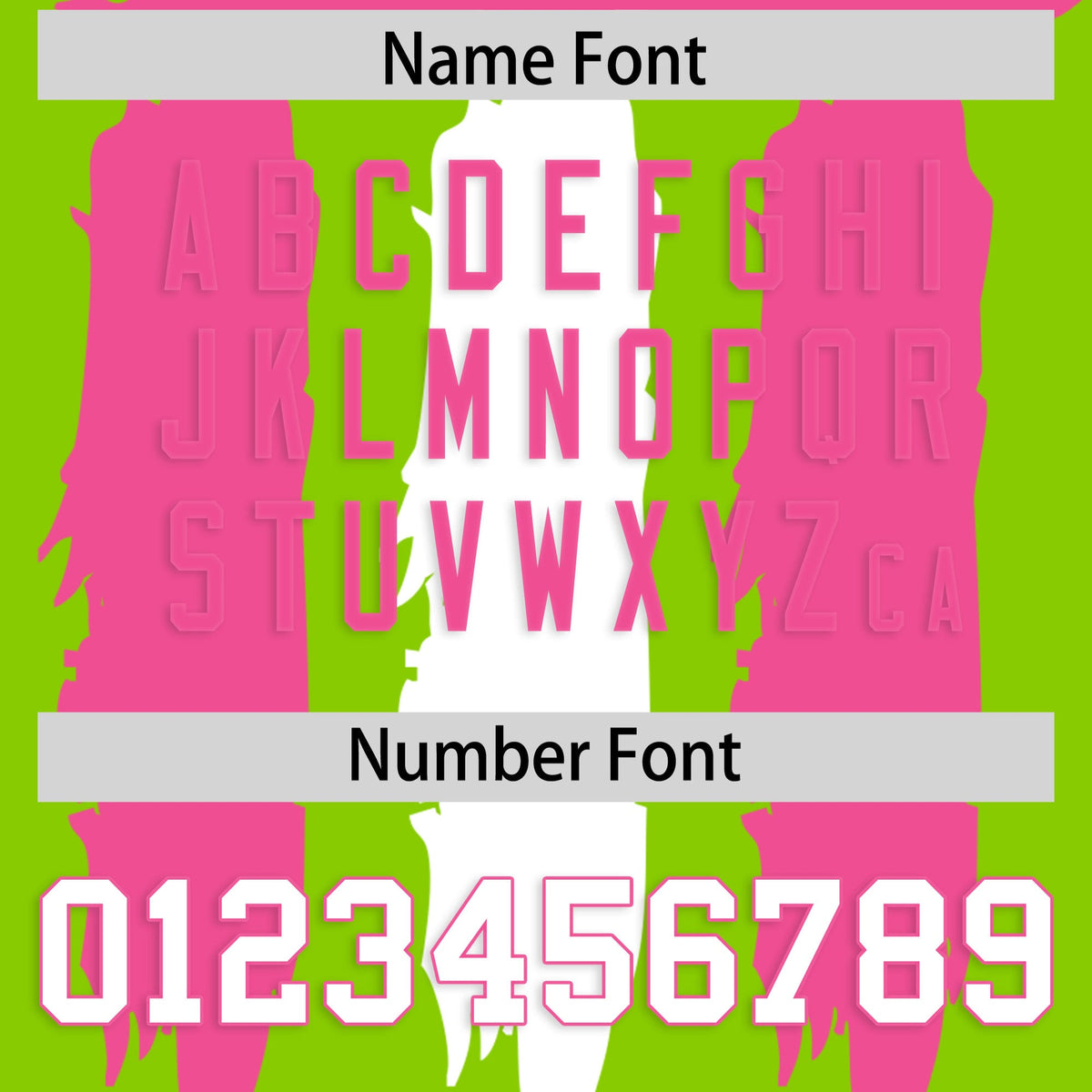 Custom Neon Green Pink and White Graffiti Pattern Flag Football Jerseys