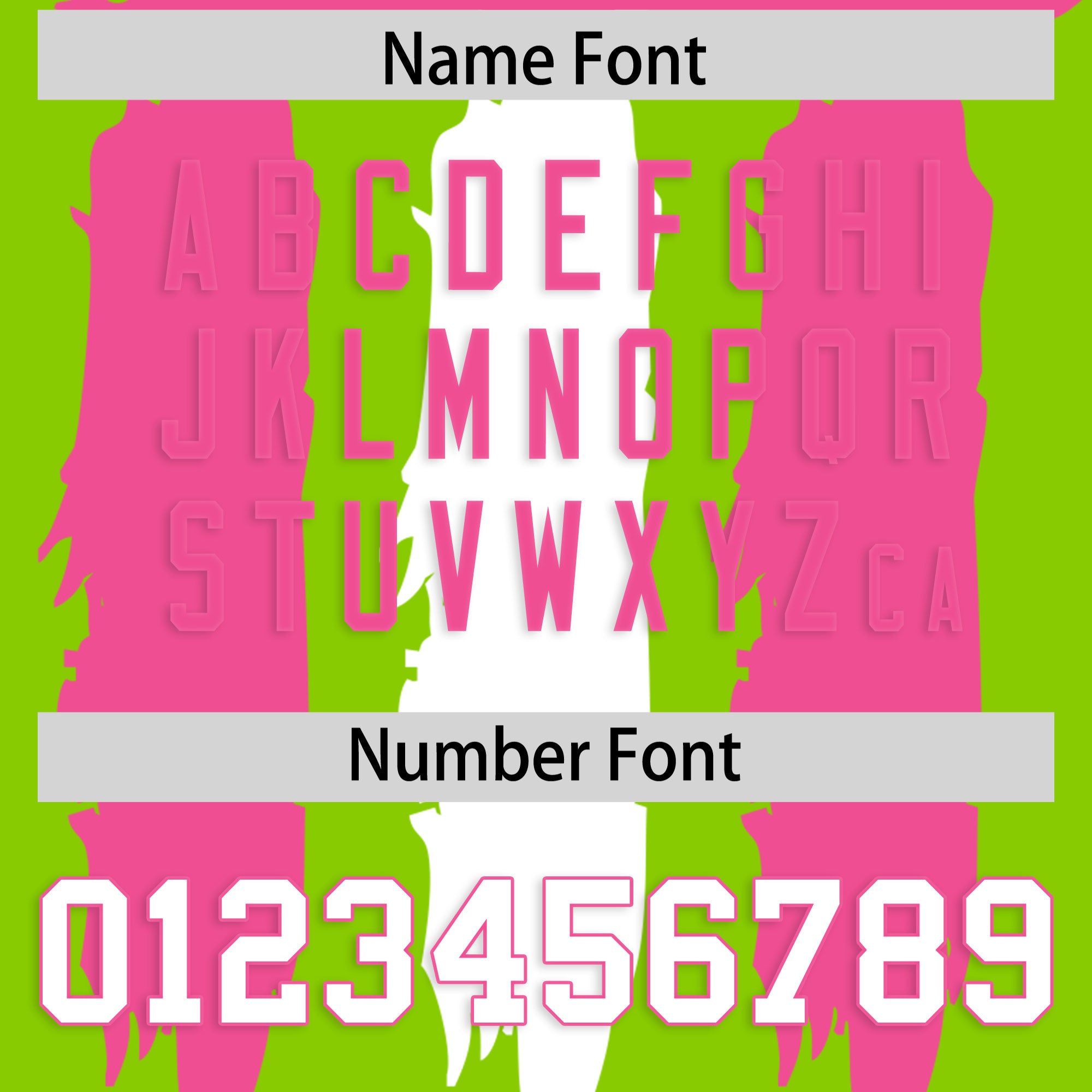 Custom Neon Green Pink and White Graffiti Pattern Flag Football Jerseys