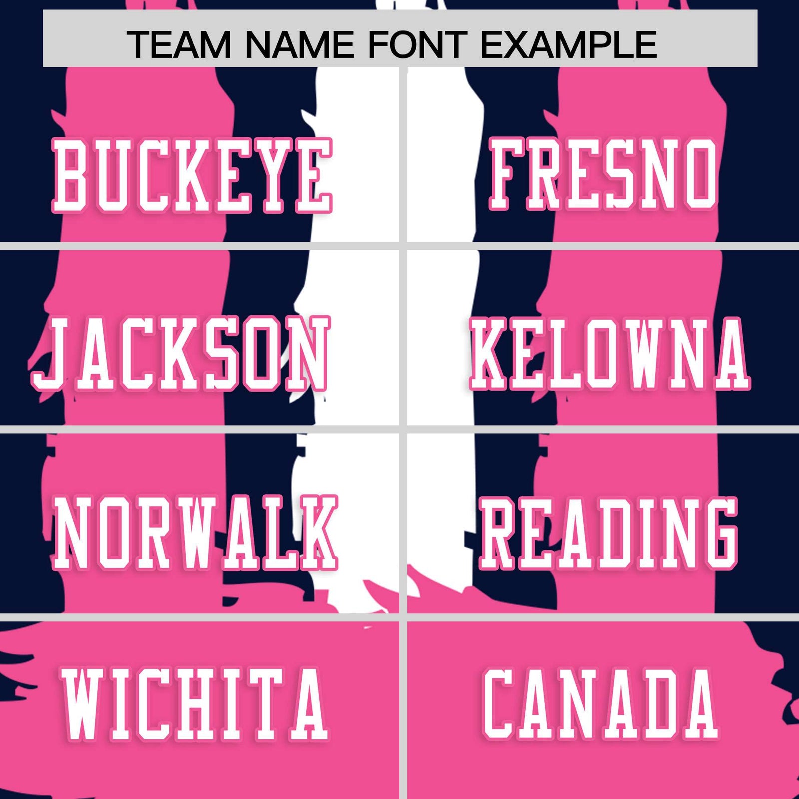 Custom Navy Pink and White Graffiti Pattern Flag Football Jerseys