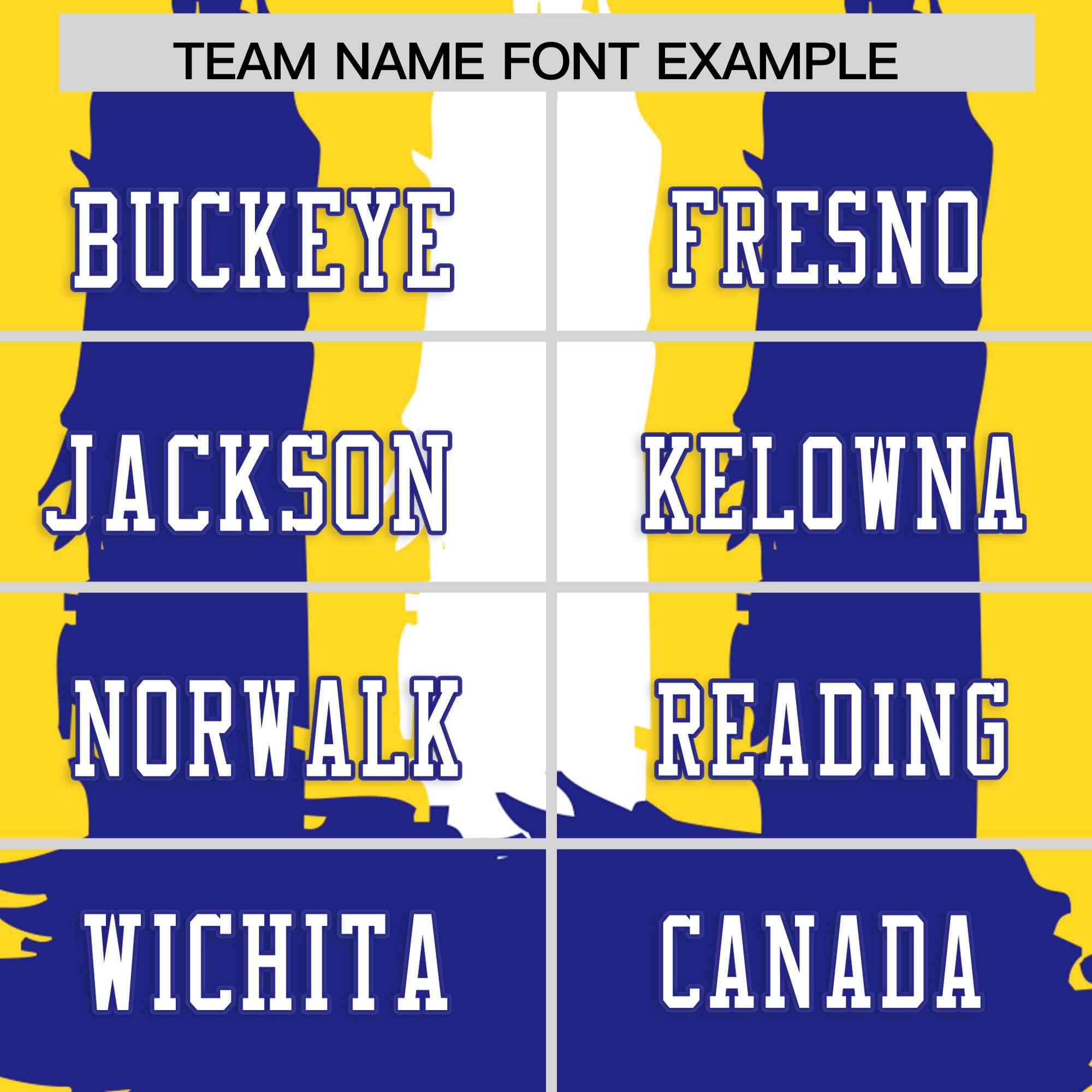 Custom Gold Royal and White Graffiti Pattern Flag Football Jerseys