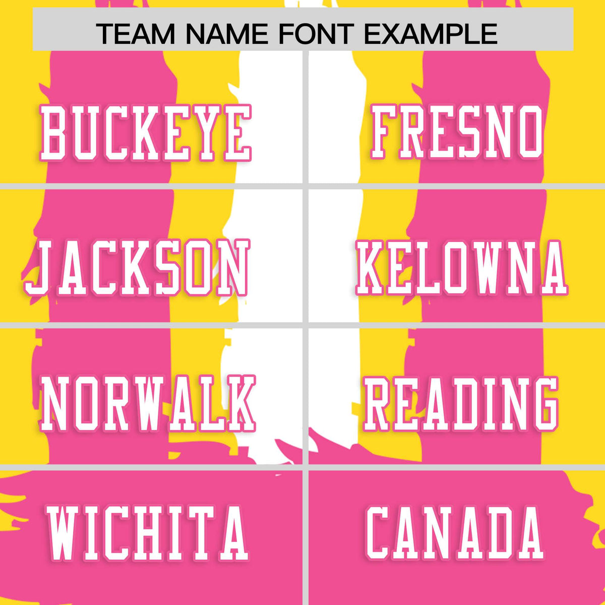 Custom Gold Pink and White Graffiti Pattern Flag Football Jerseys
