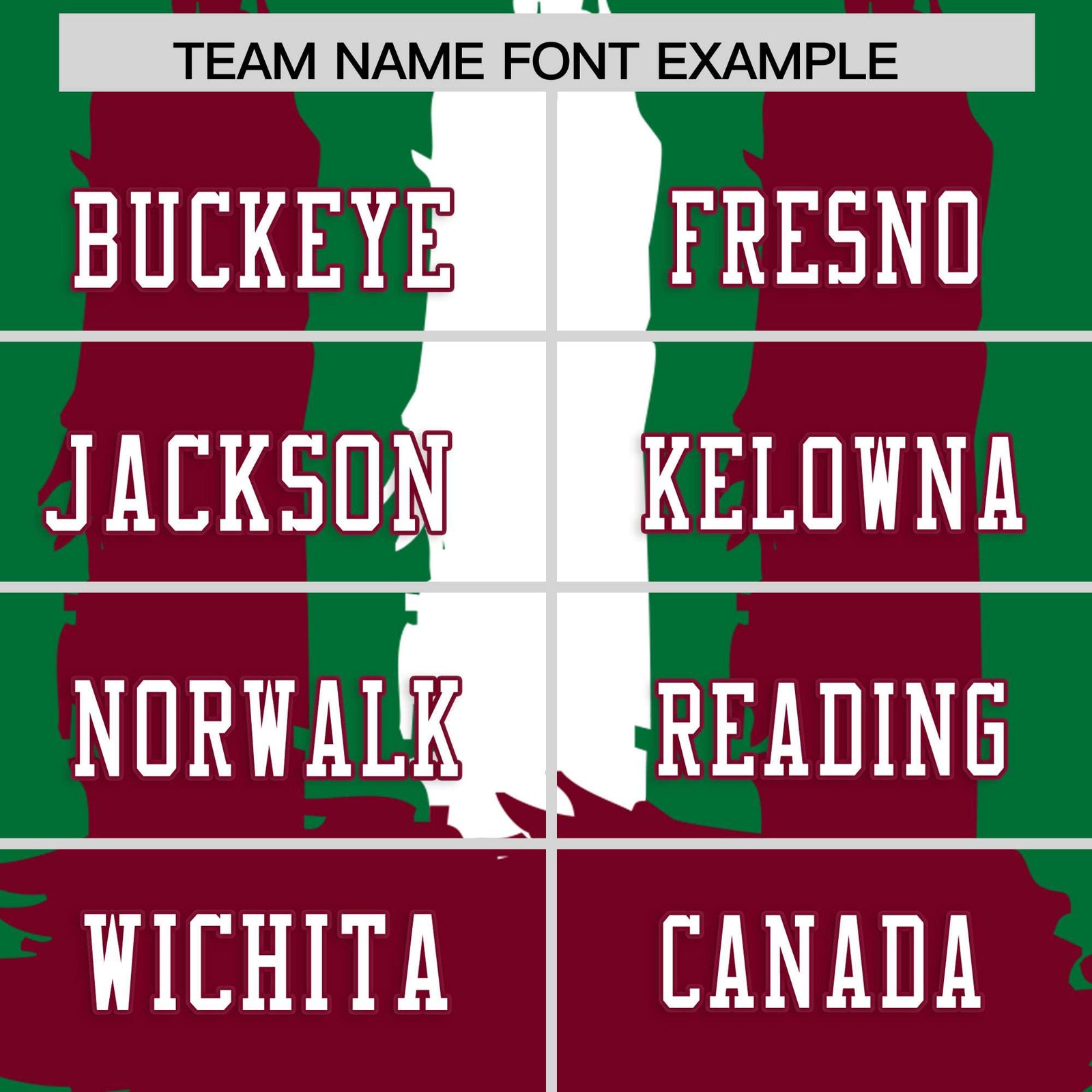 Custom Kelly Green Crimson and White Graffiti Pattern Flag Football Jerseys