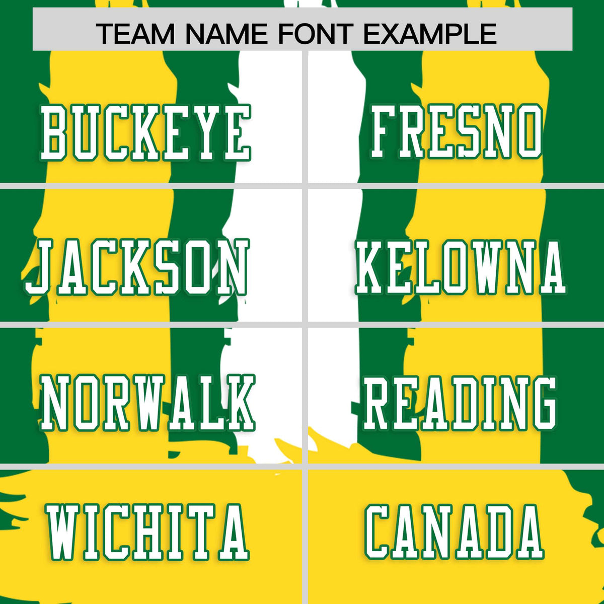 Custom Kelly Green Gold and White Graffiti Pattern Flag Football Jerseys