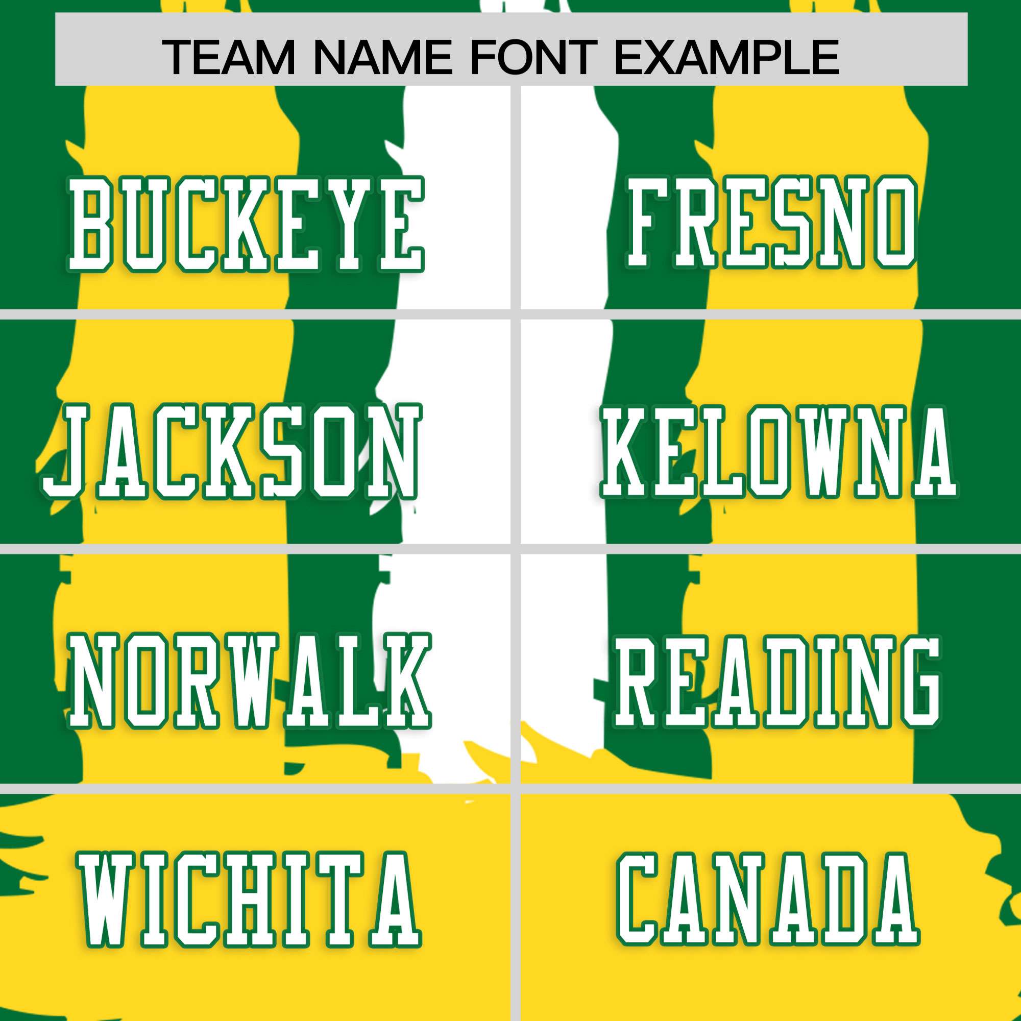 Custom Kelly Green Gold and White Graffiti Pattern Flag Football Jerseys