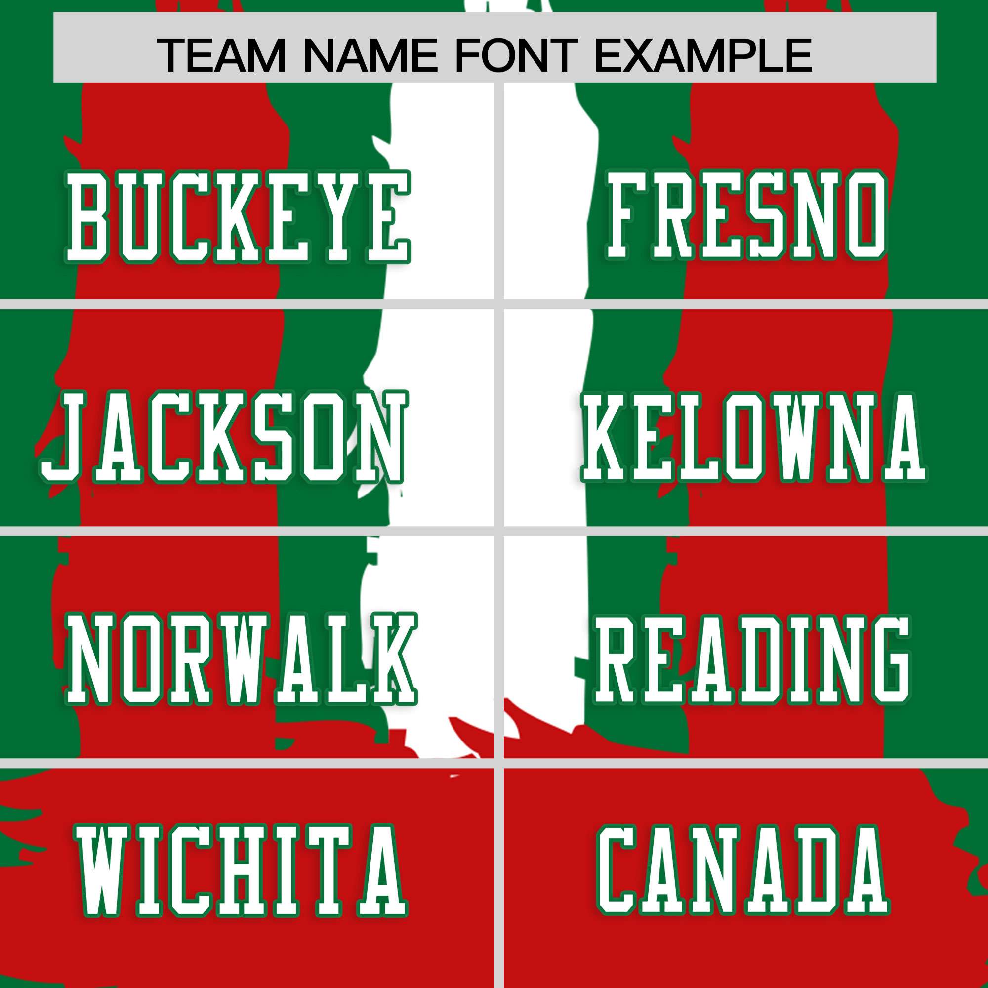Custom Kelly Green Red and White Graffiti Pattern Flag Football Jerseys