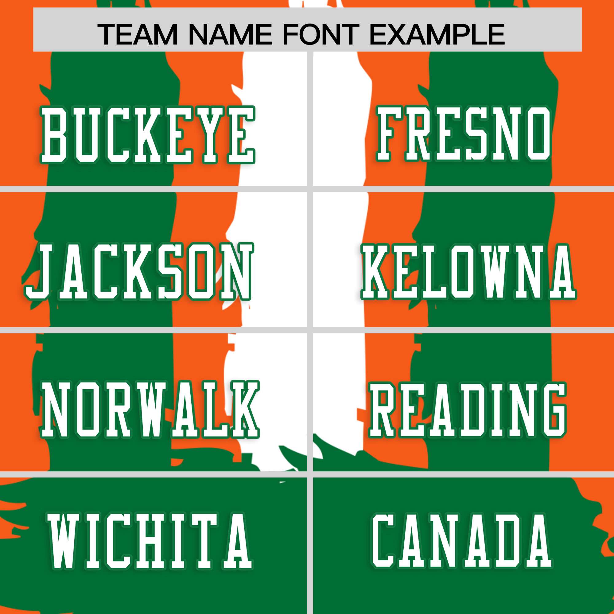 Custom Orange Kelly Green and White Graffiti Pattern Flag Football Jerseys