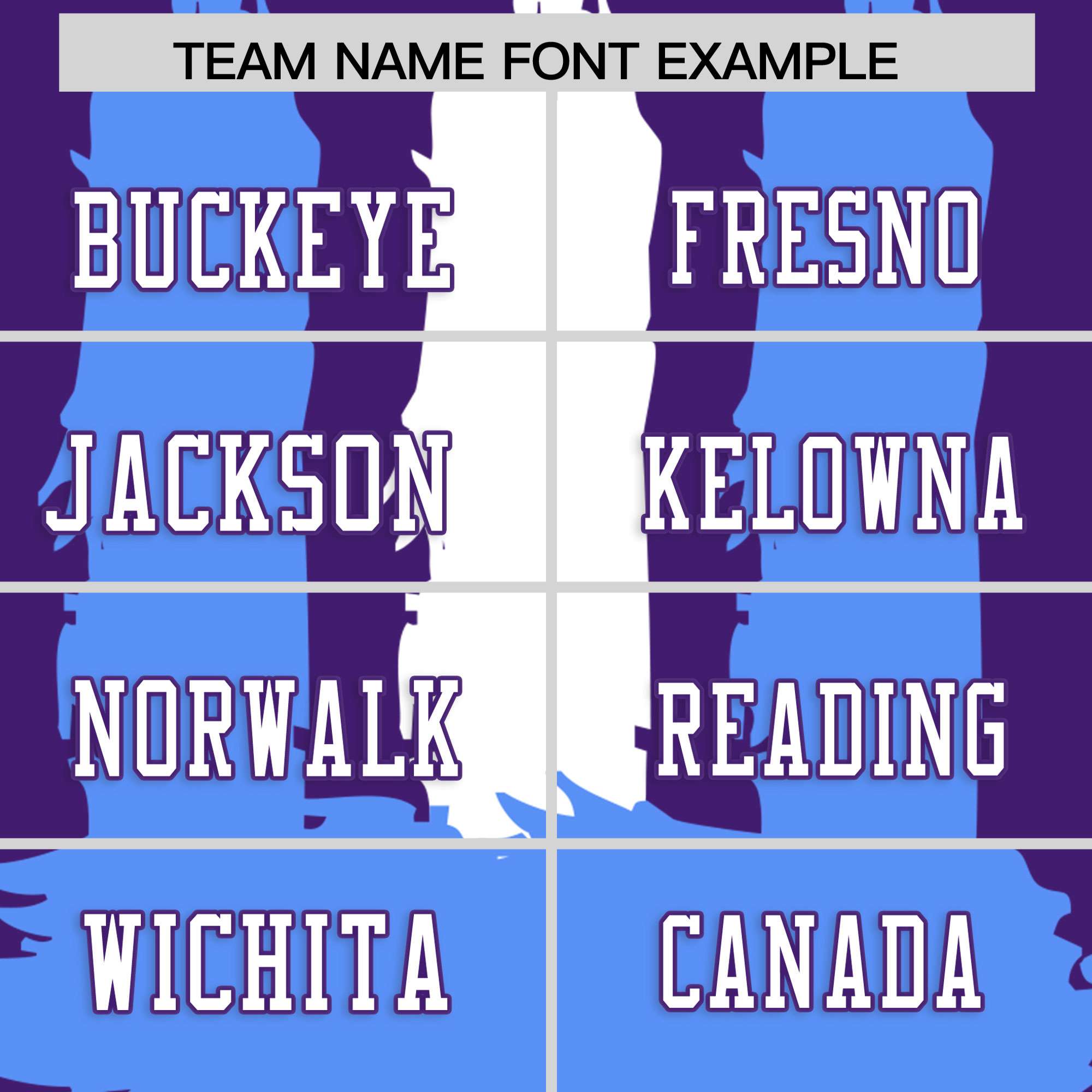 Custom Purple Powder Blue and White Graffiti Pattern Flag Football Jerseys