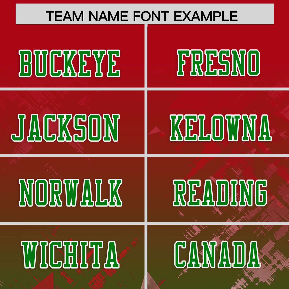 Custom Red Kelly Green Personalized Star Gradient Flag Football Jersey