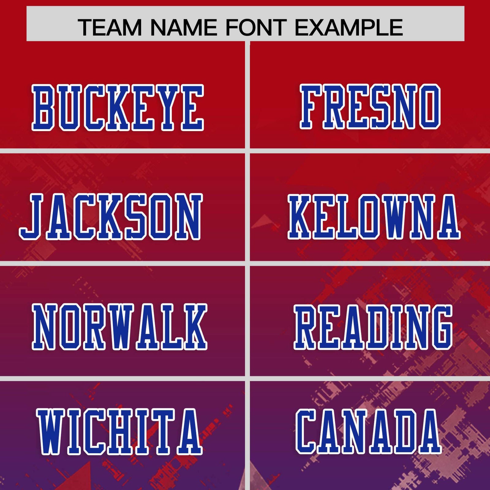 Custom Red Royal Personalized Star Gradient Flag Football Jersey