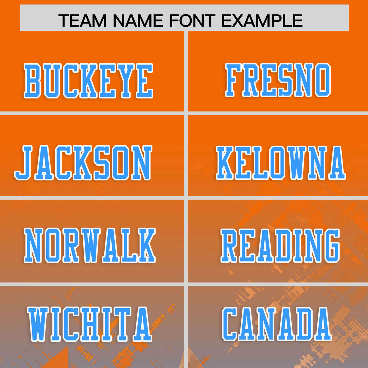 Custom Orange Light Blue Personalized Star Gradient Flag Football Jersey