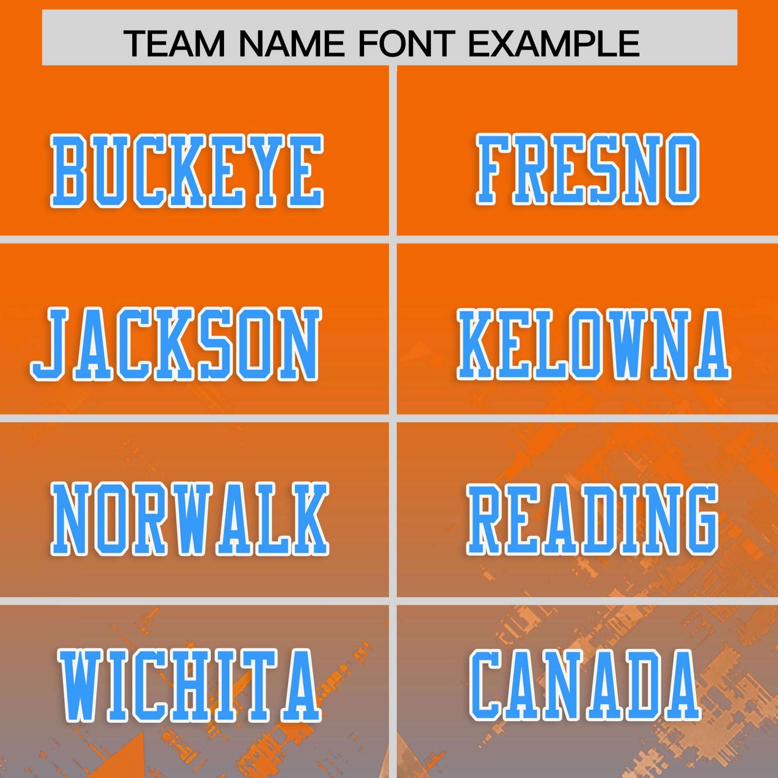 Custom Orange Light Blue Personalized Star Gradient Flag Football Jersey