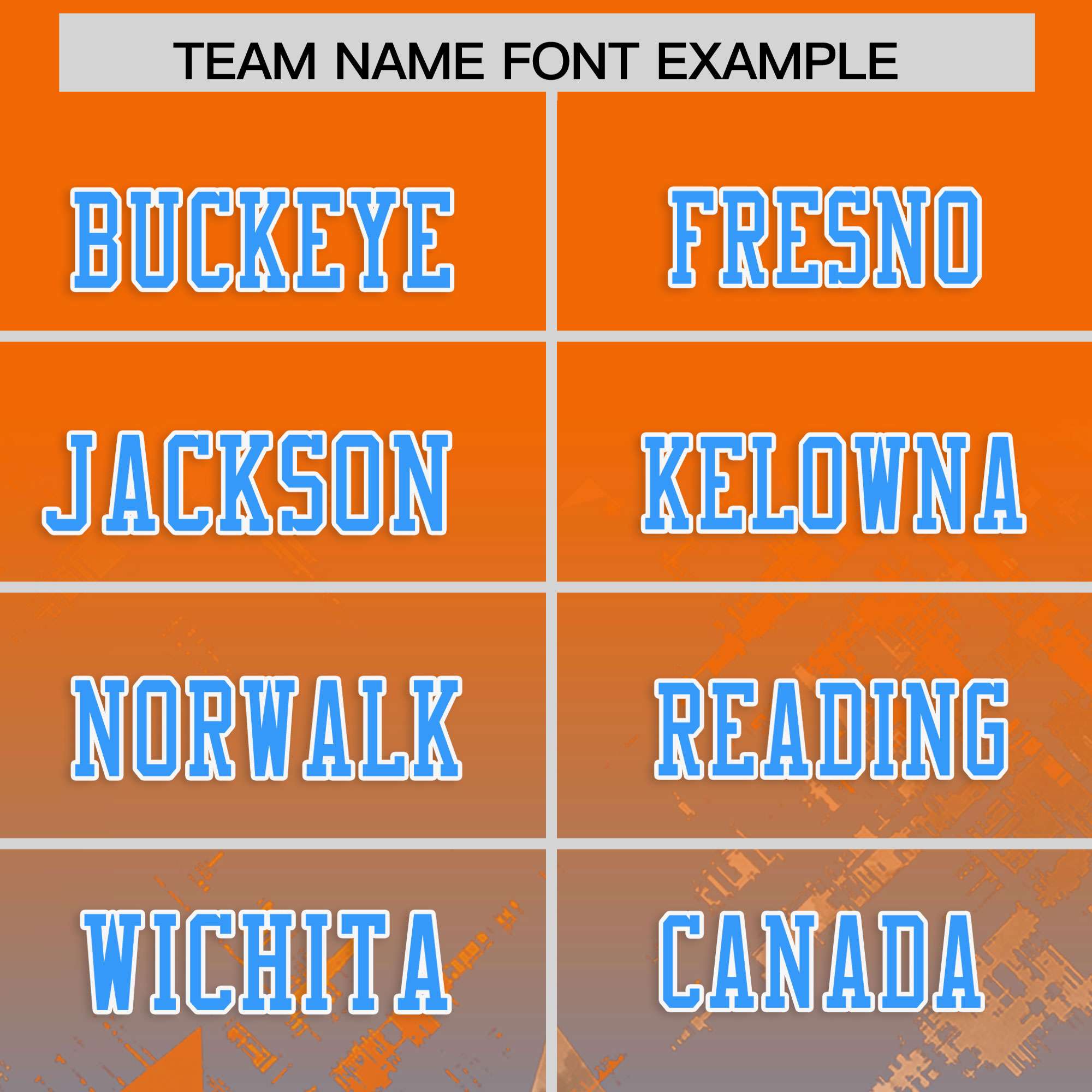 Custom Orange Light Blue Personalized Star Gradient Flag Football Jersey