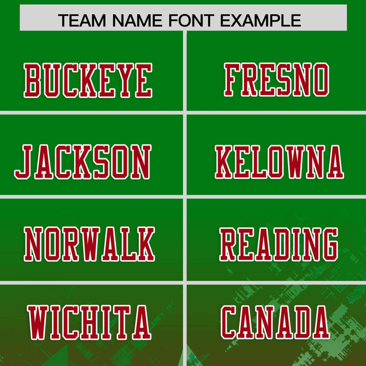 Custom Kelly Green Red Personalized Star Gradient Flag Football Jersey