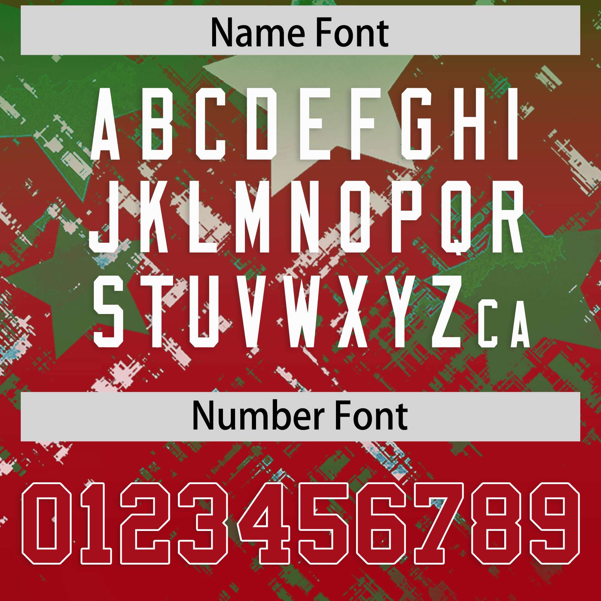 Custom Kelly Green Red Personalized Star Gradient Flag Football Jersey